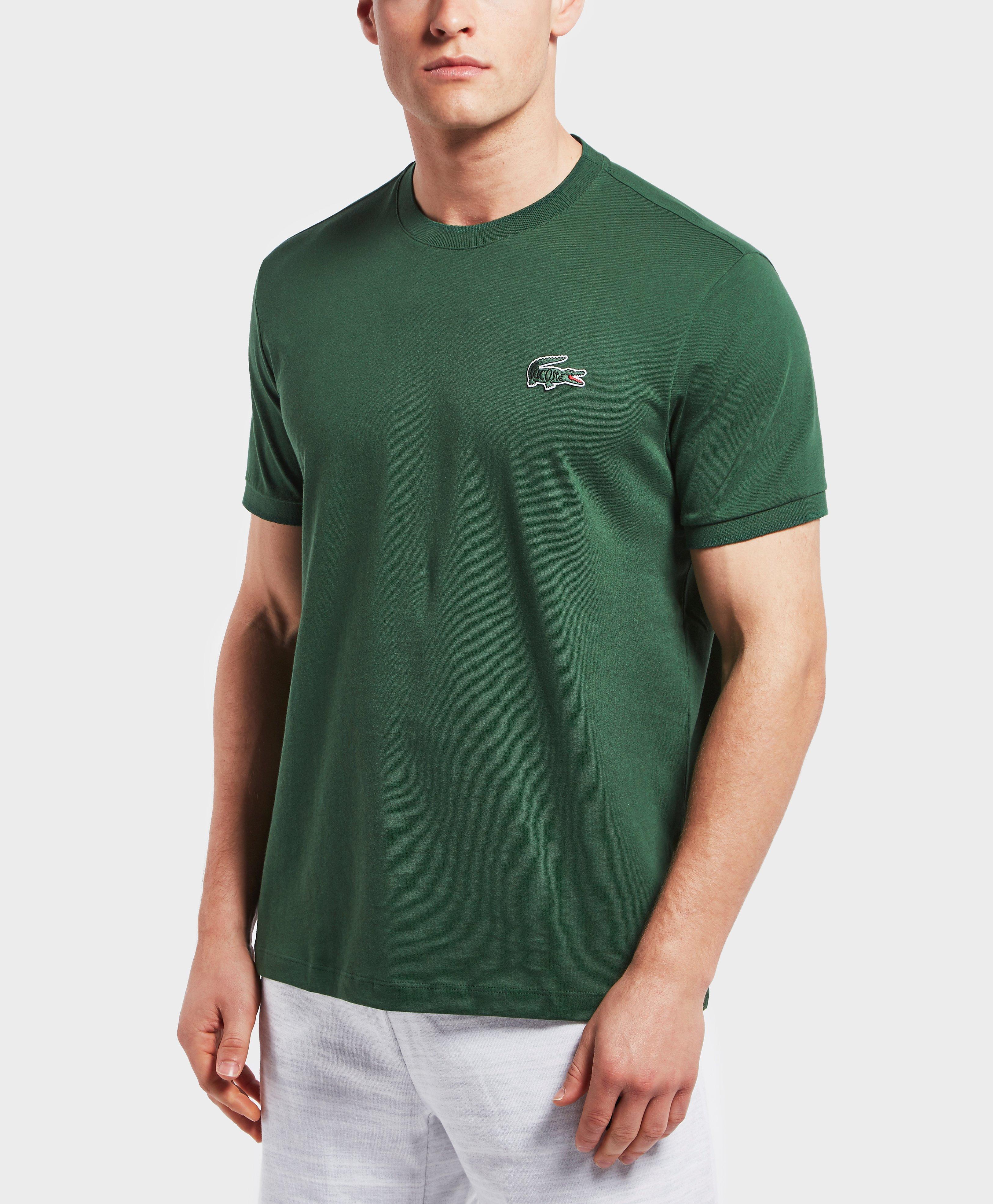 Lacoste Cotton Big Croc Logo Short Sleeve T-shirt in Green for Men - Lyst