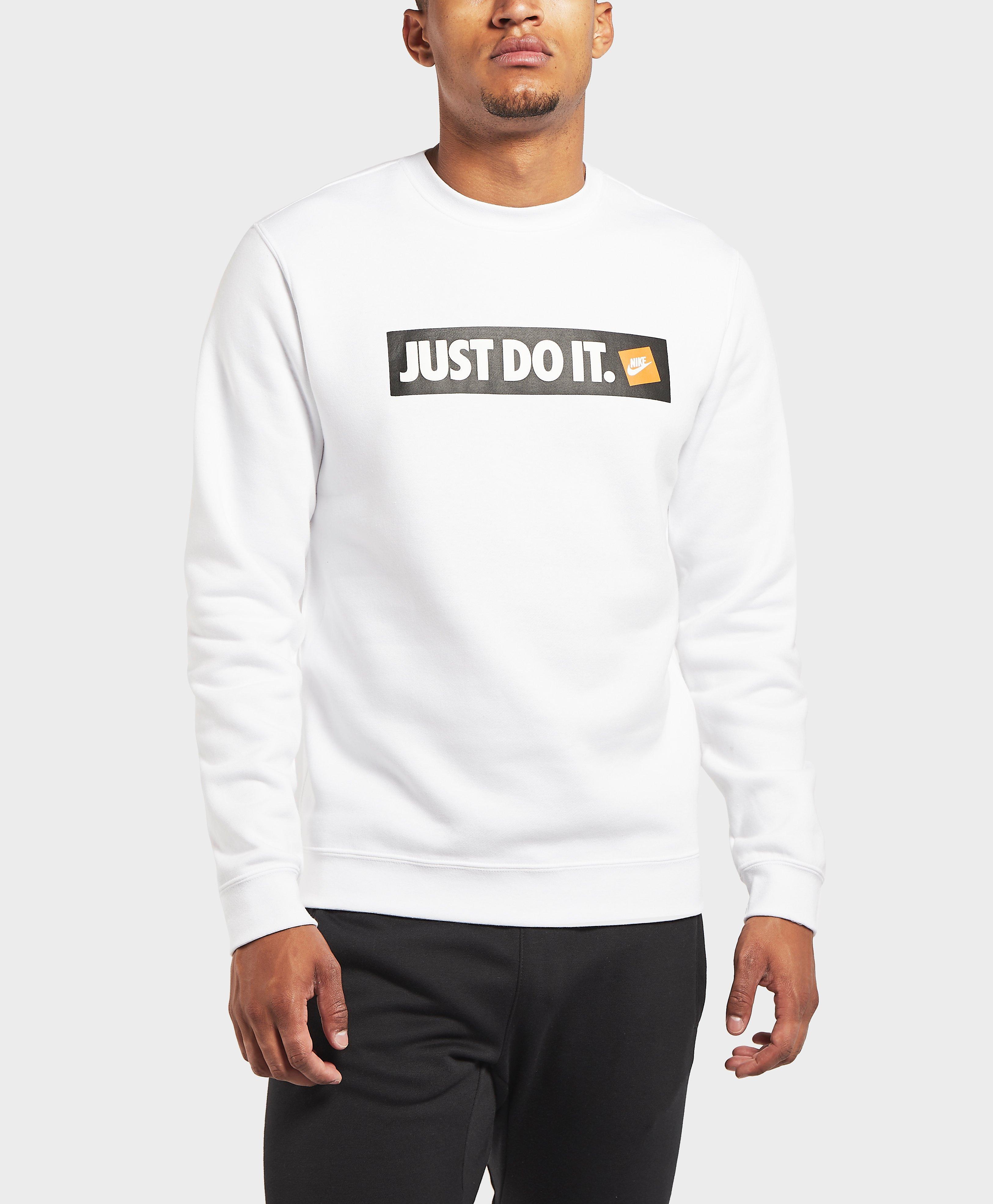 nike just do it box logo sweatshirt