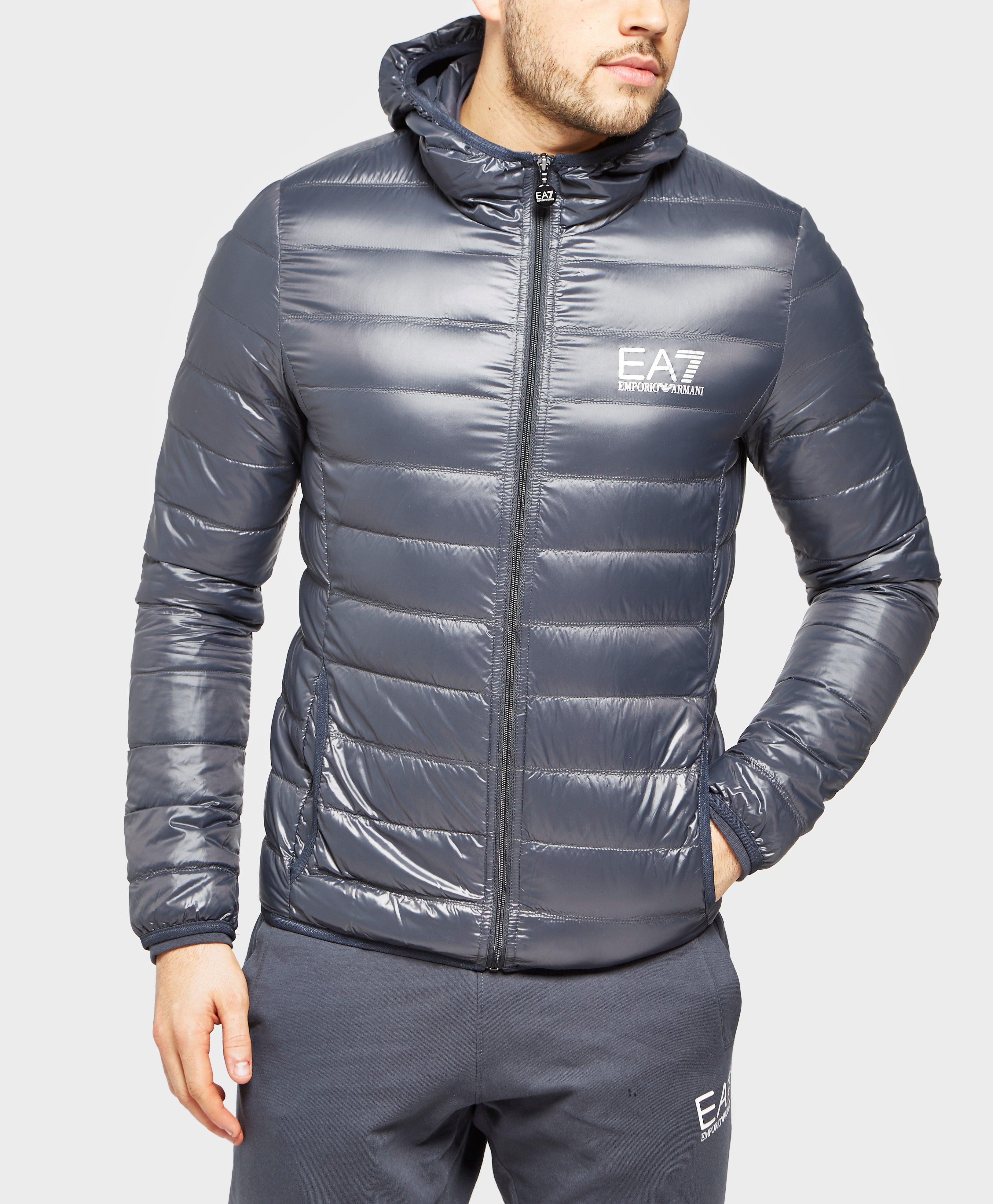 Ea7 Bubble Down Jacket in Blue for Men - Lyst