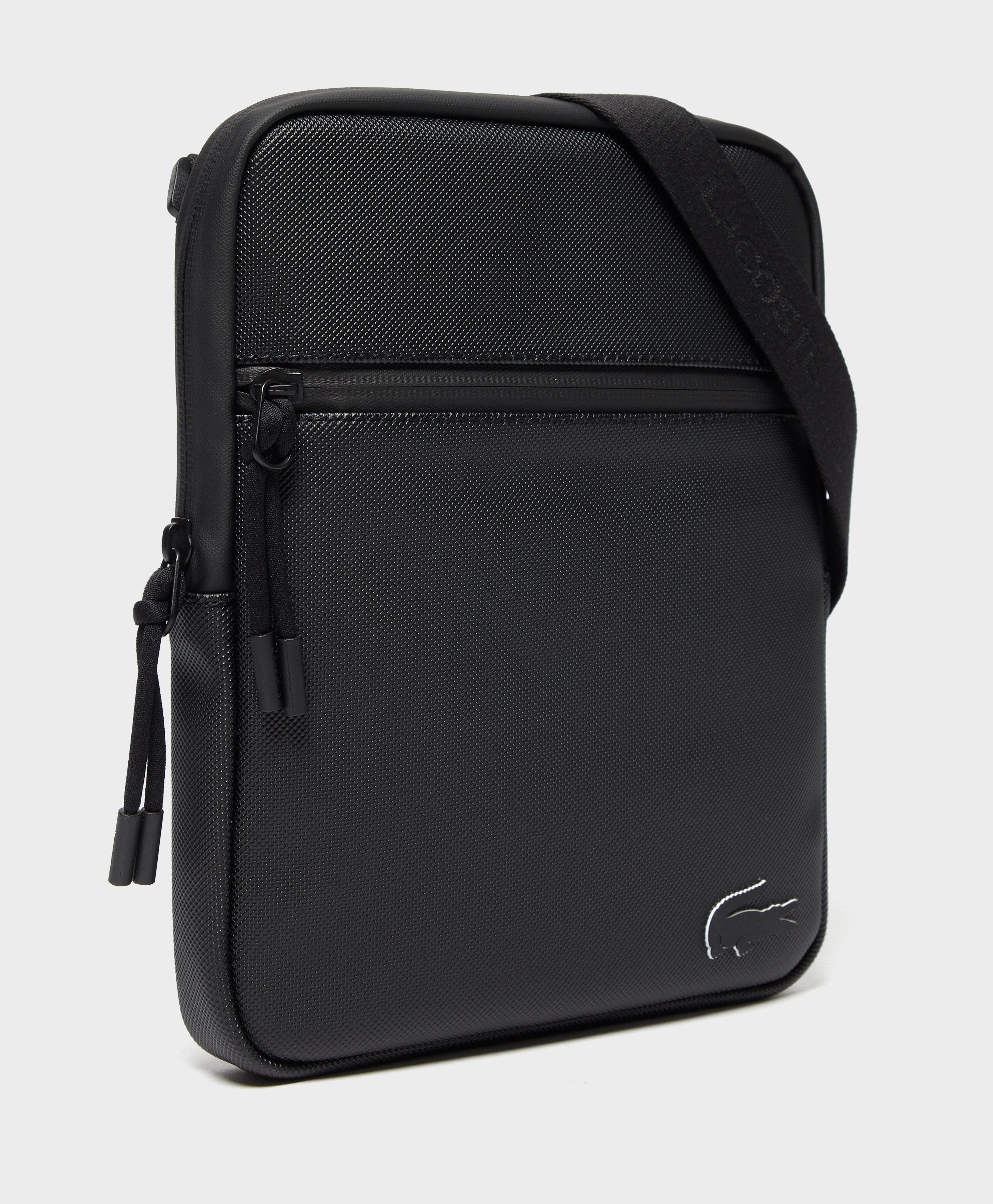 Lacoste Tonal Mini Bag in Black for Men - Lyst