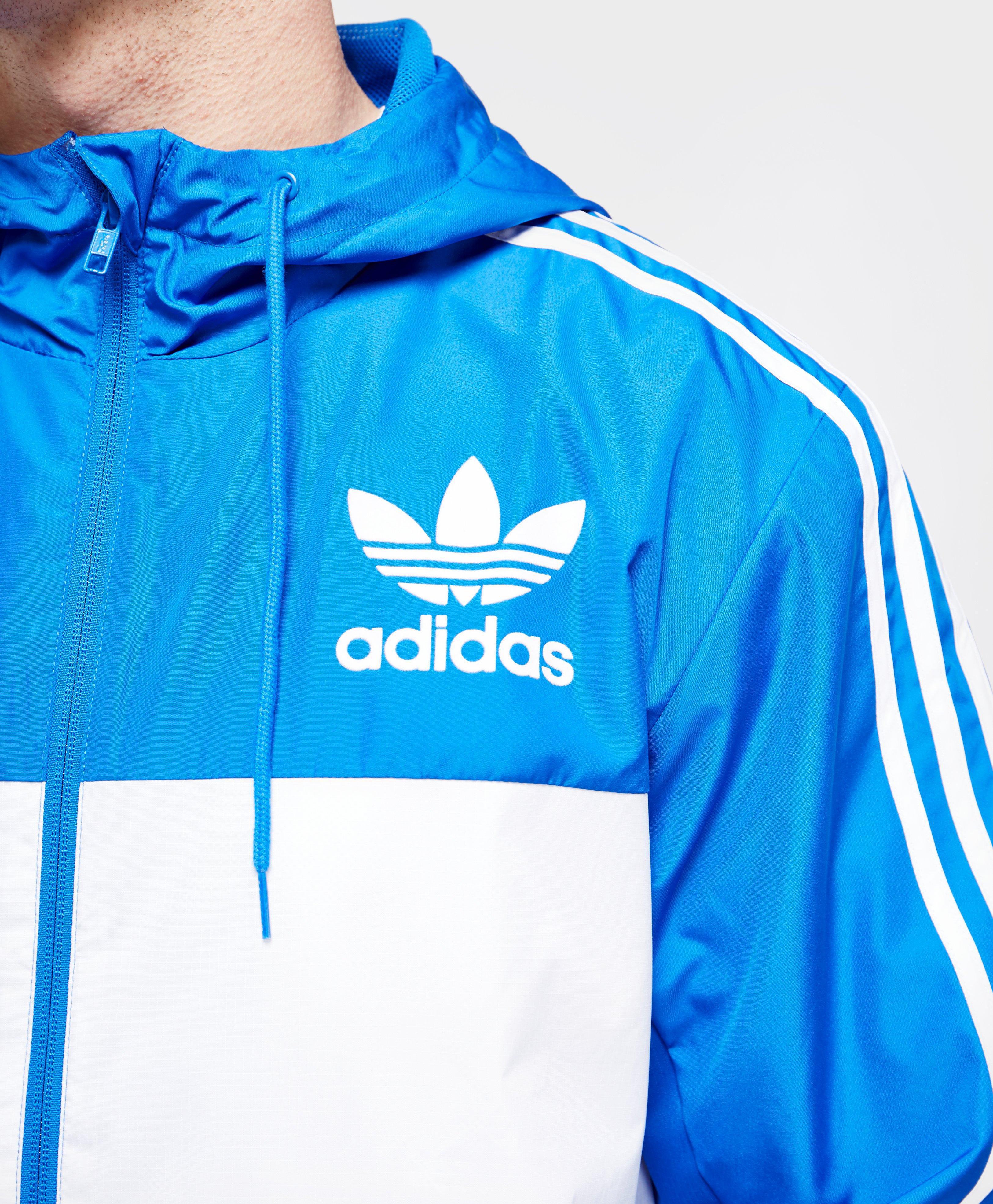 adidas Originals Synthetic California Windbreaker Jacket in Blue for Men |  Lyst