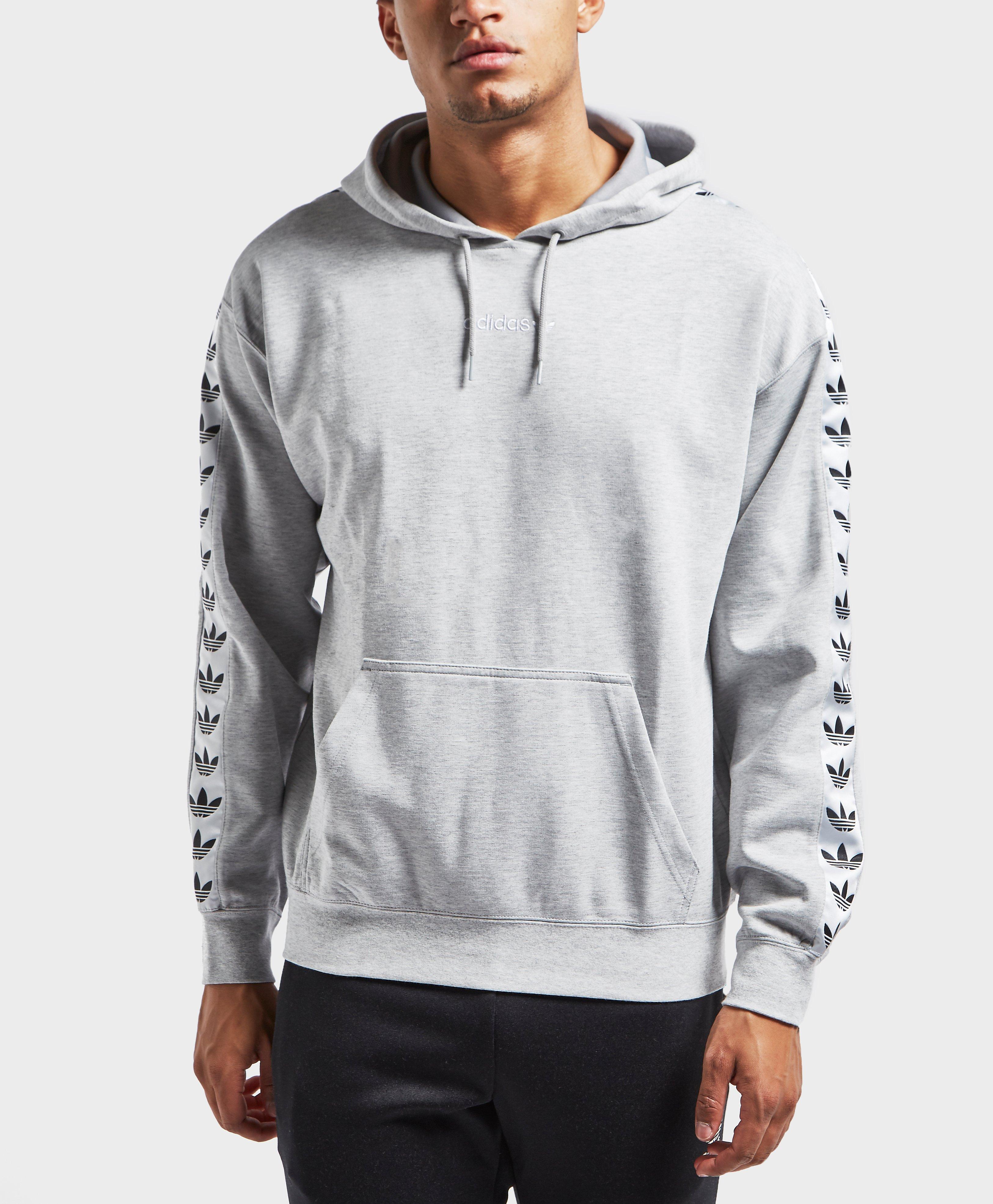 adidas grey tape hoodie