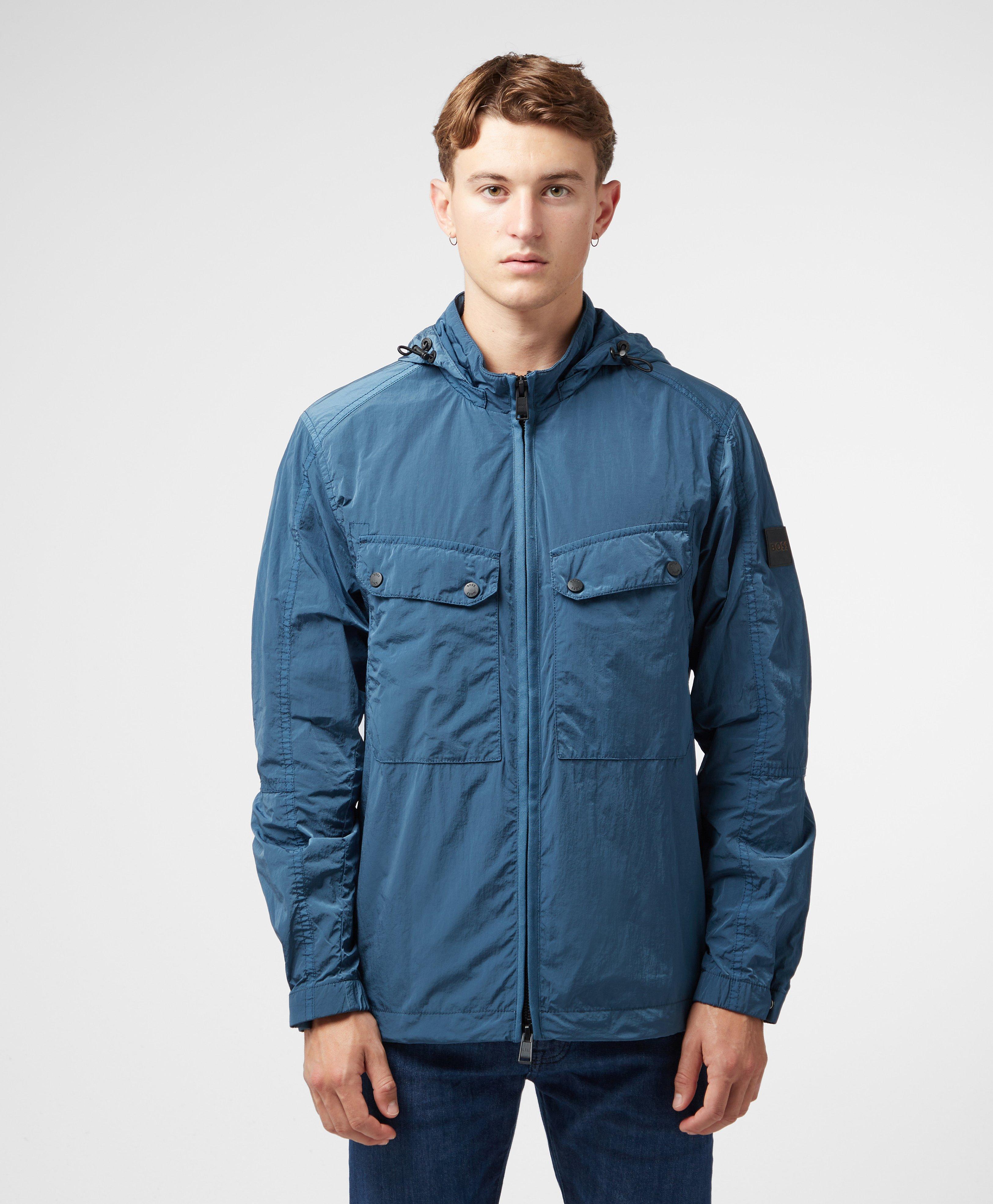 BOSS by HUGO BOSS Odell Windbreaker Jacket in Blue for Men | Lyst