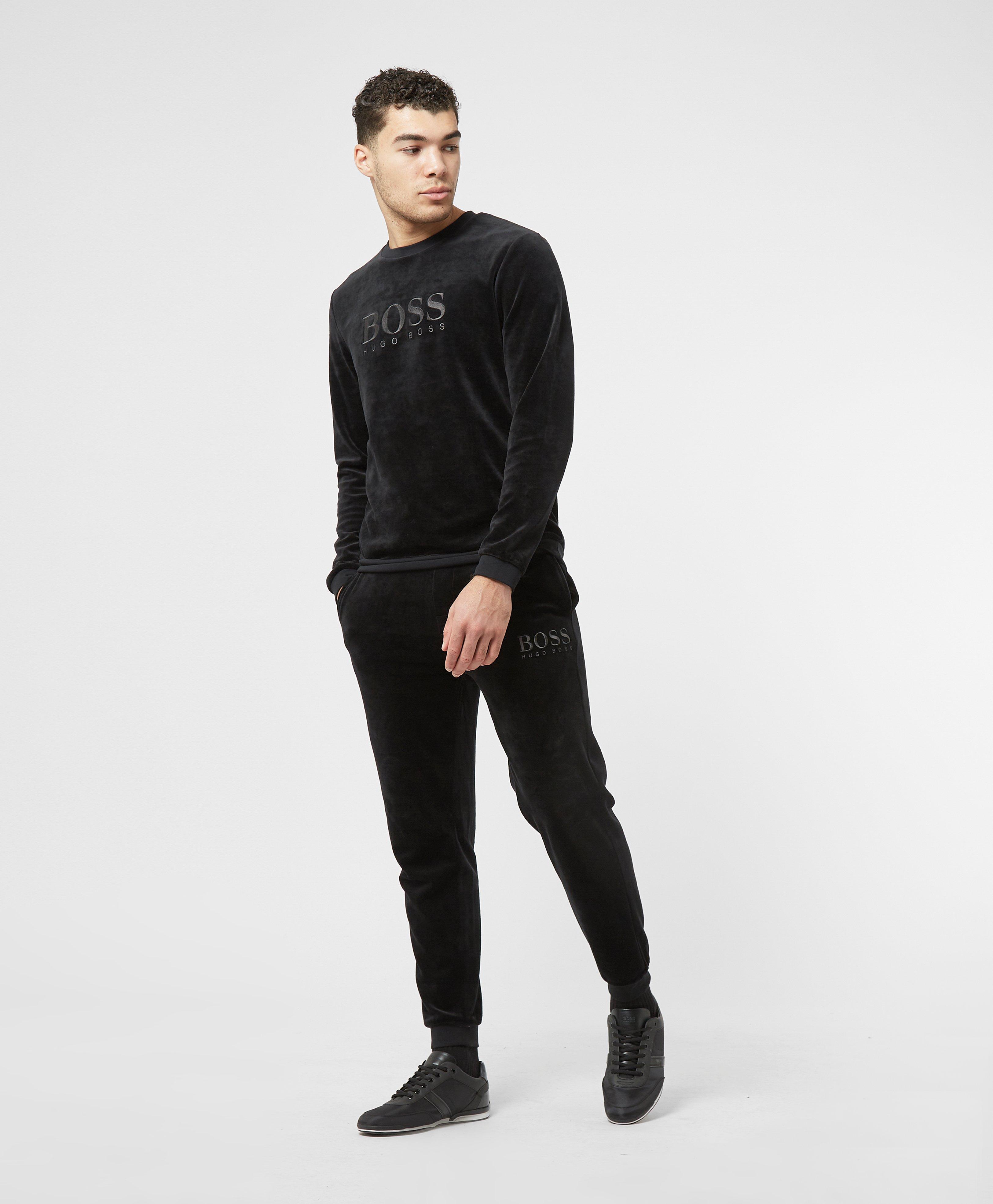 boss bodywear velour sweatshirt