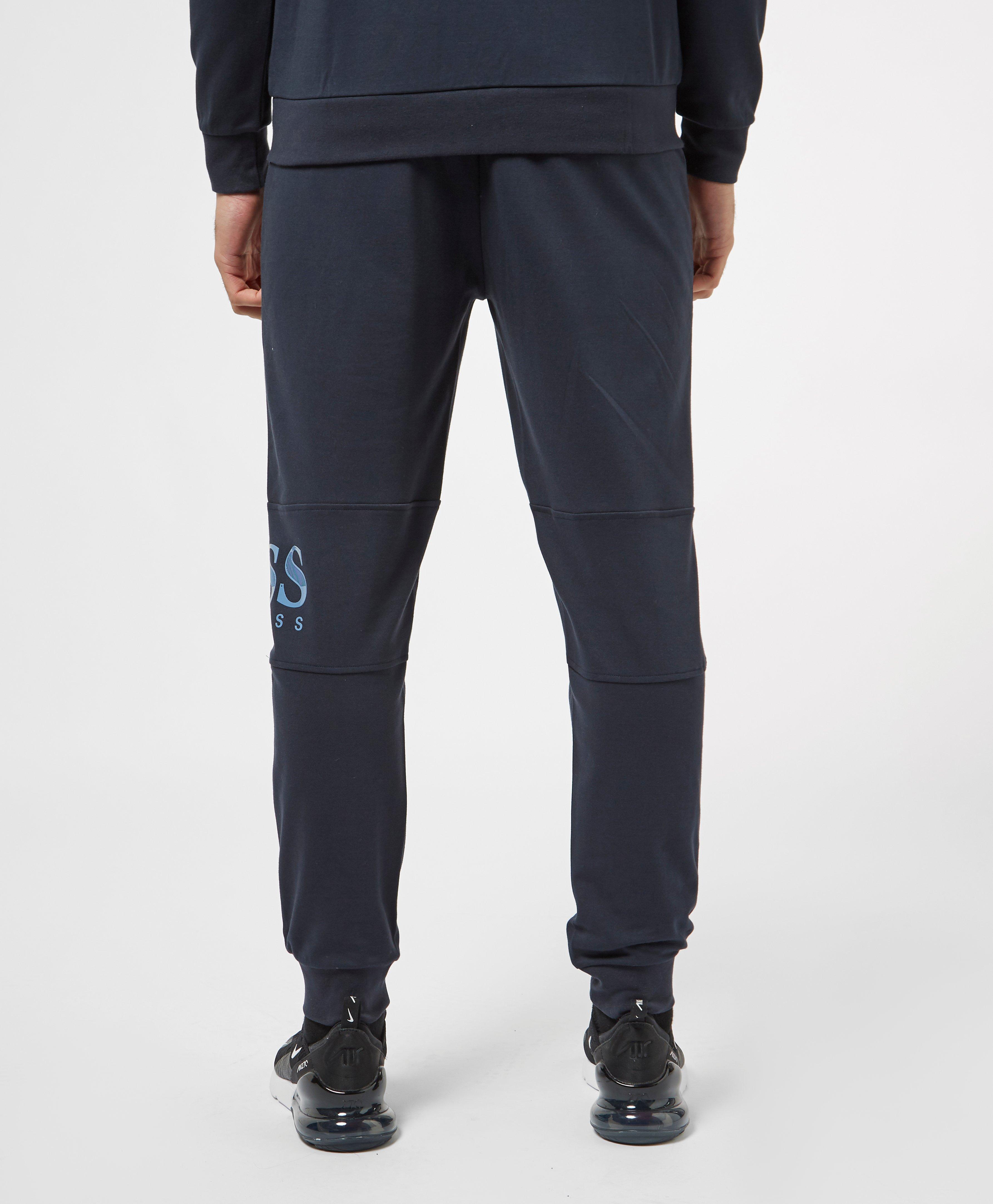 boss gel logo cuffed fleece pants