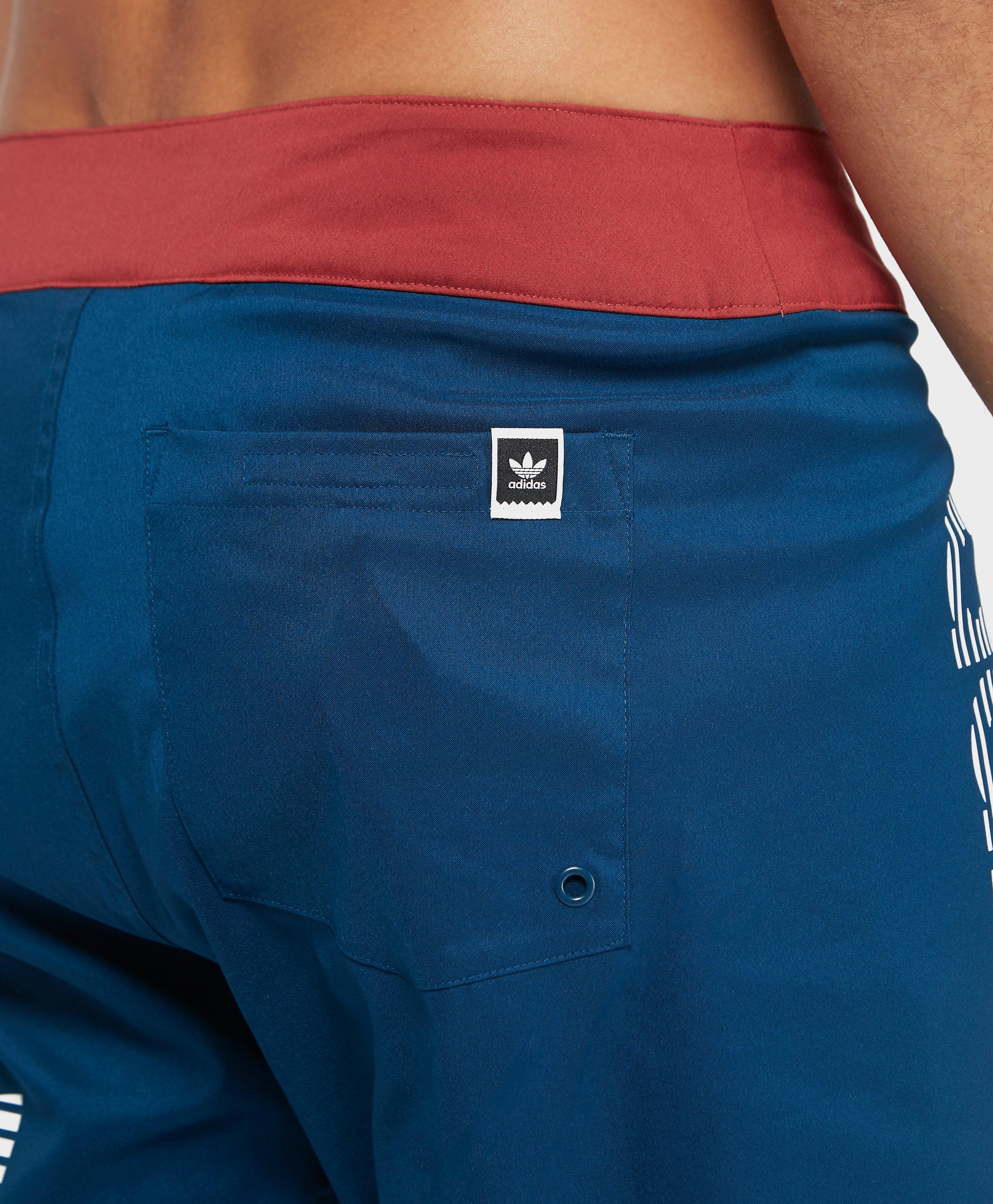 adidas originals swim shorts blue