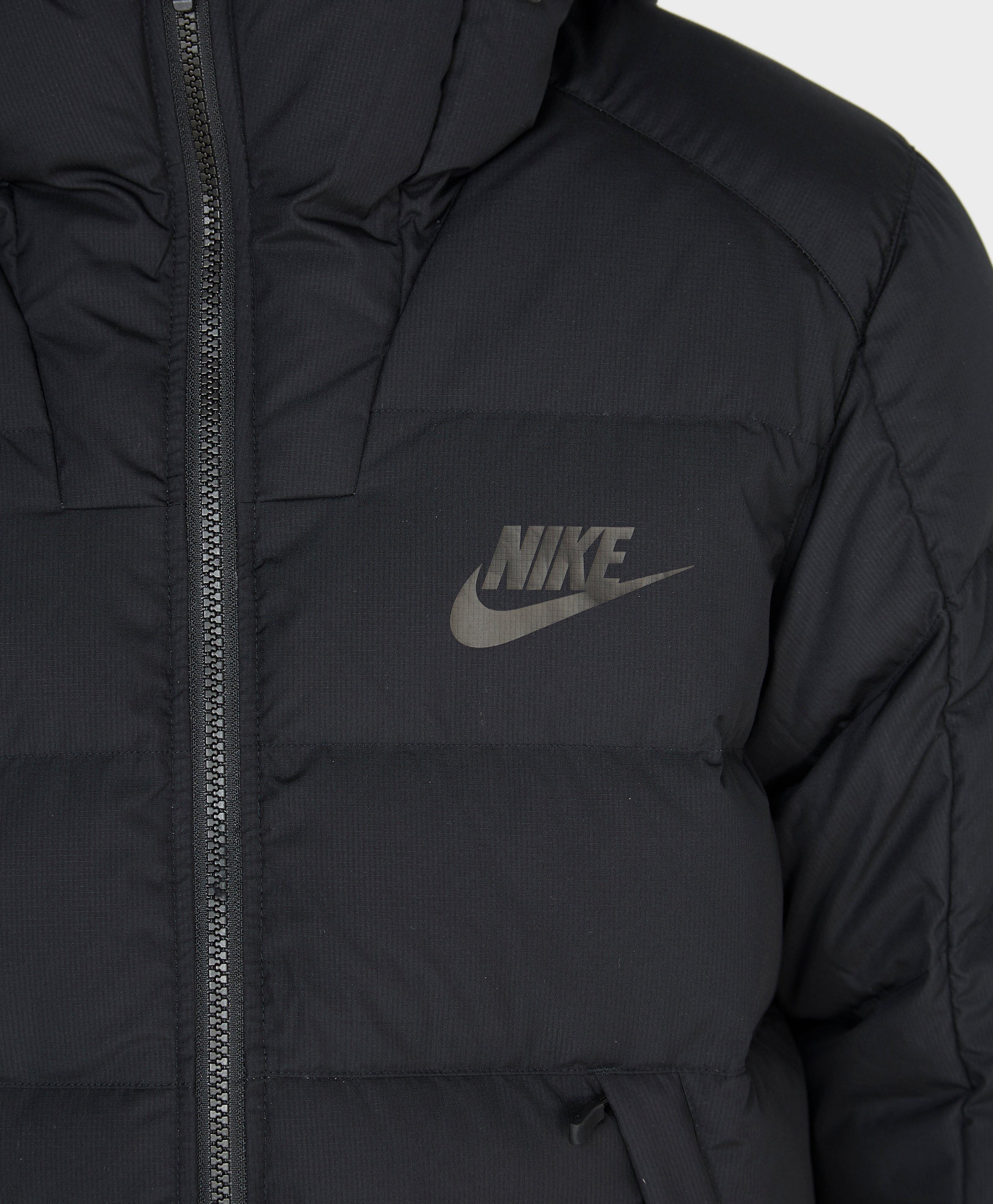 Nike Synthetic Padded Down Jacket in Black for Men - Lyst