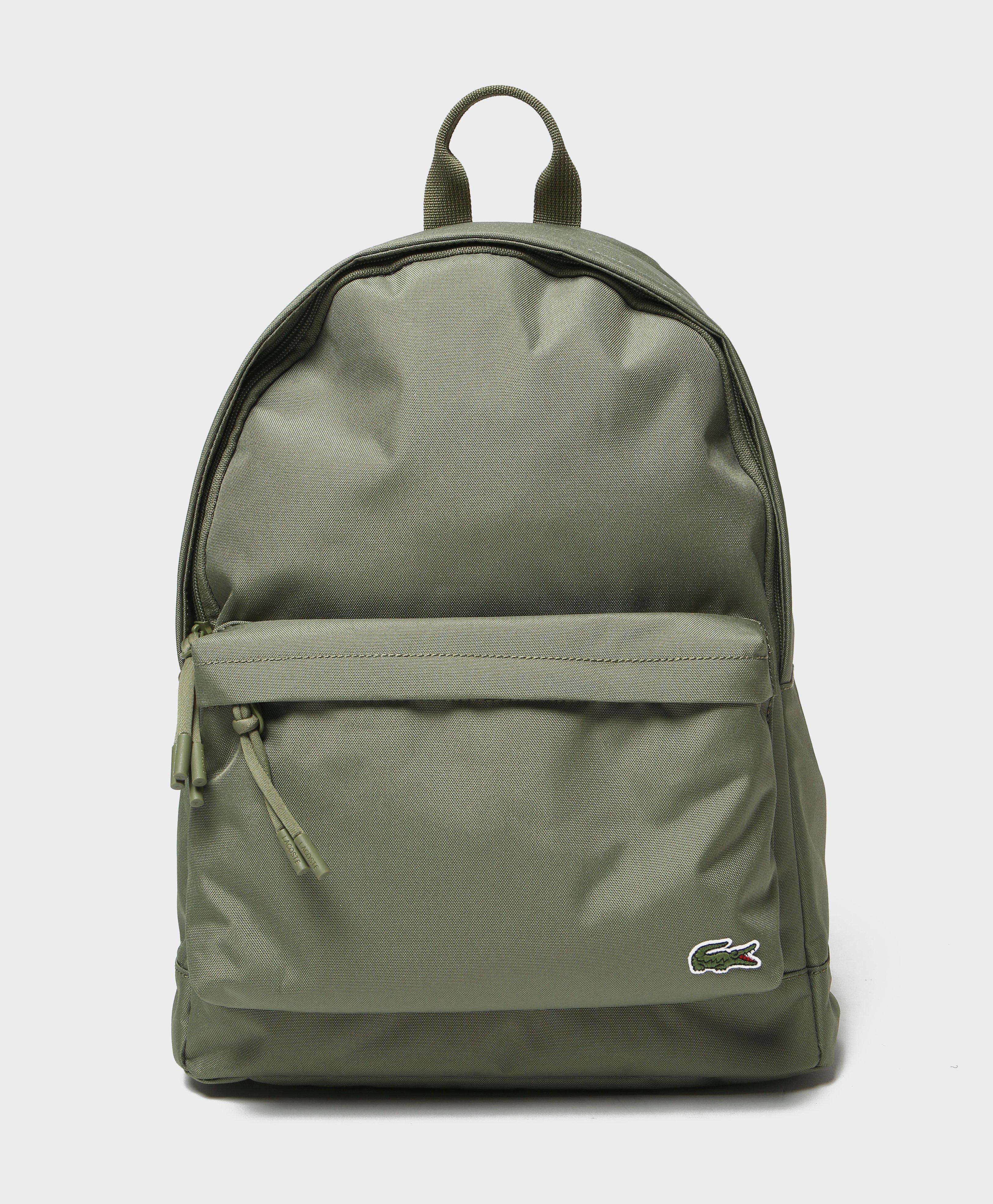 lacoste green backpack
