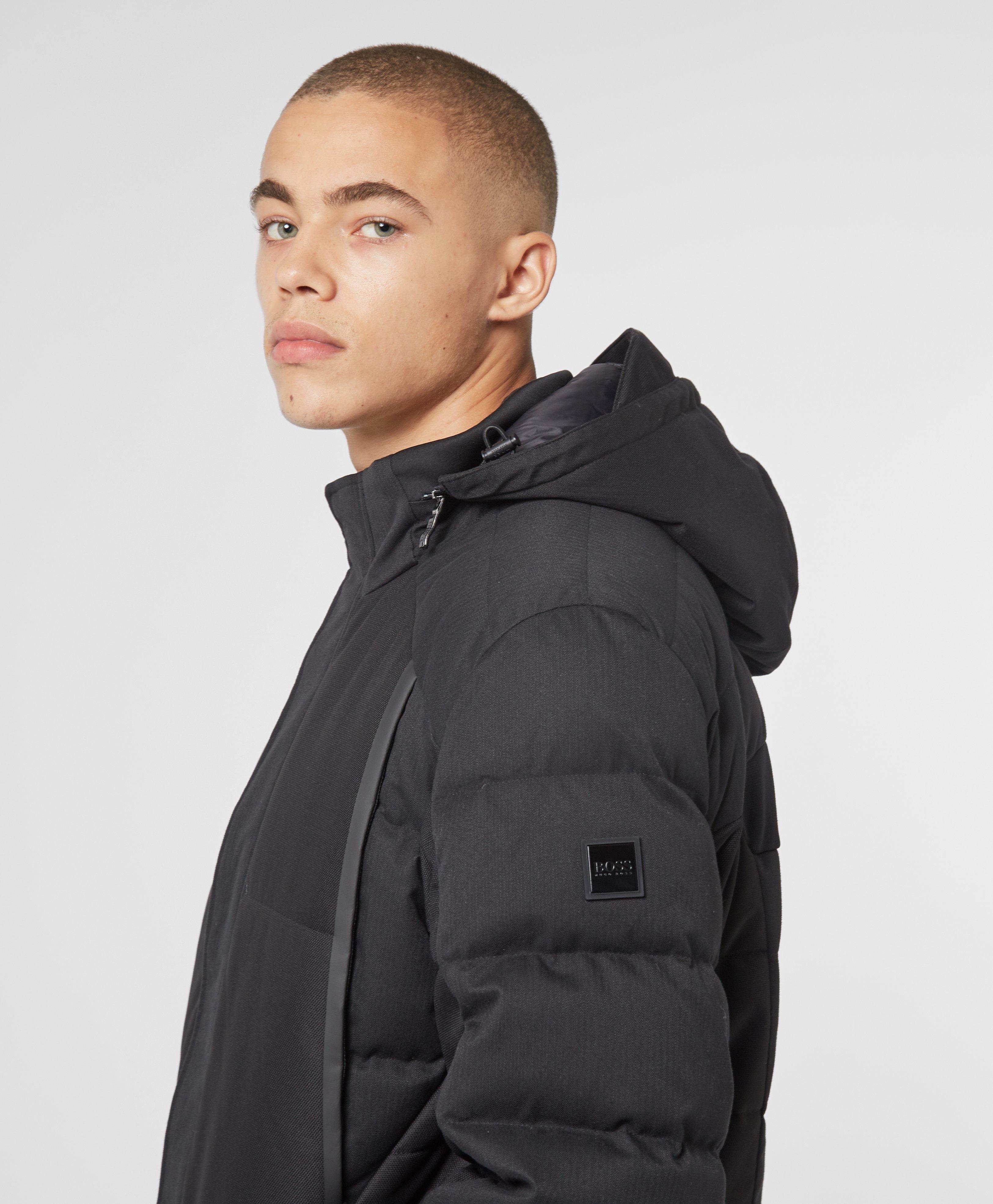 BOSS by HUGO BOSS Jalps Down Puffa Jacket in Black for Men | Lyst