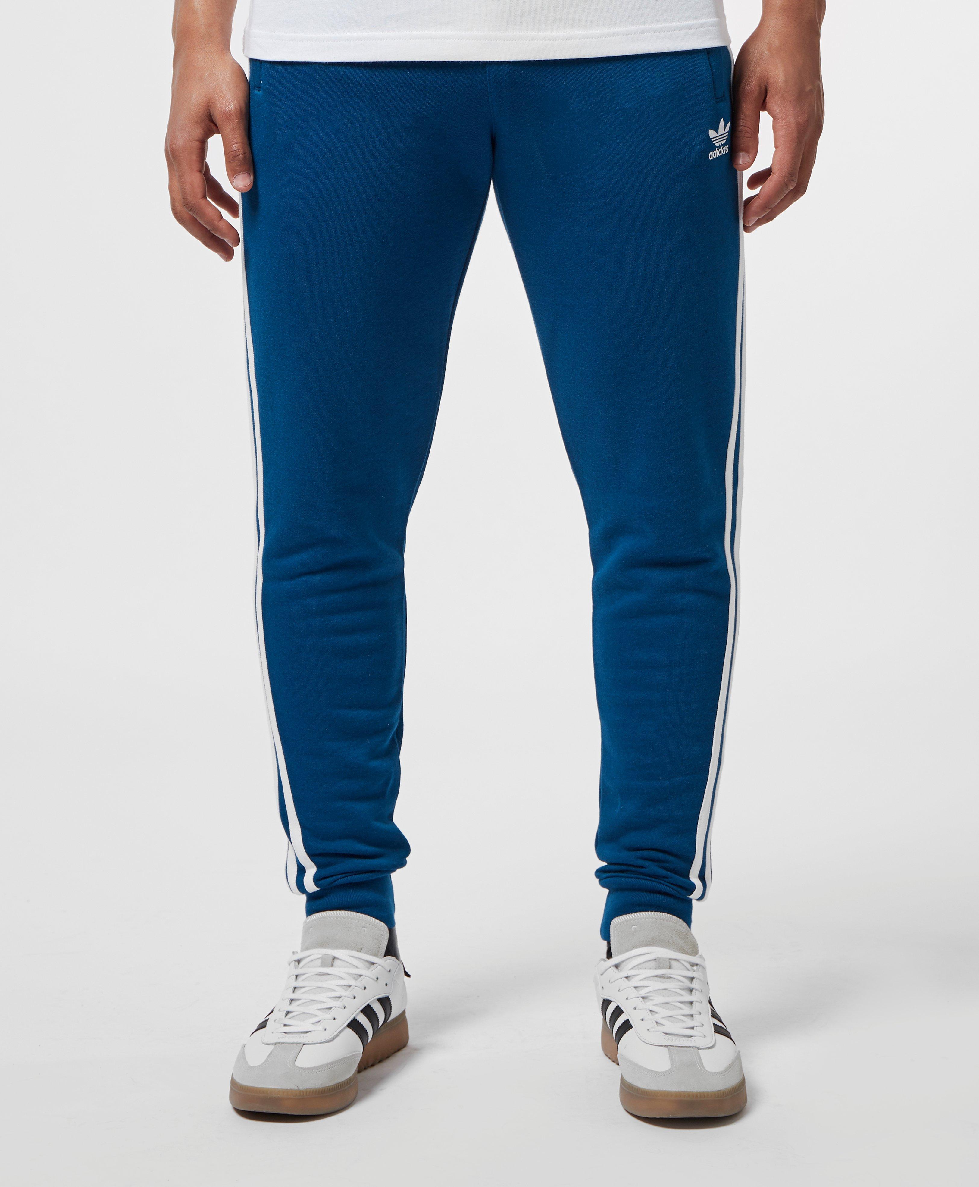 adidas originals fleece denim 3 stripe pants