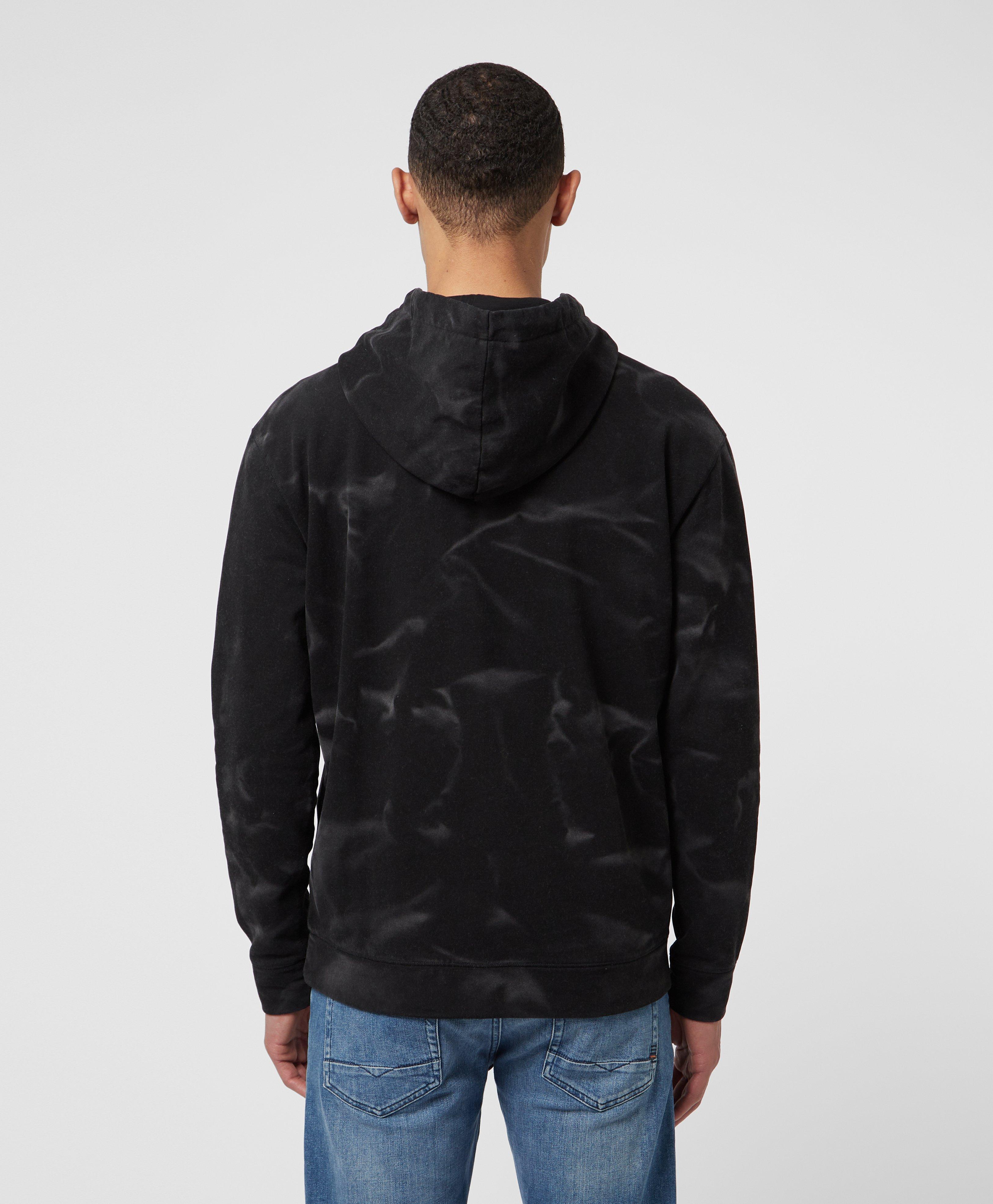 rhude black moletom com capuz