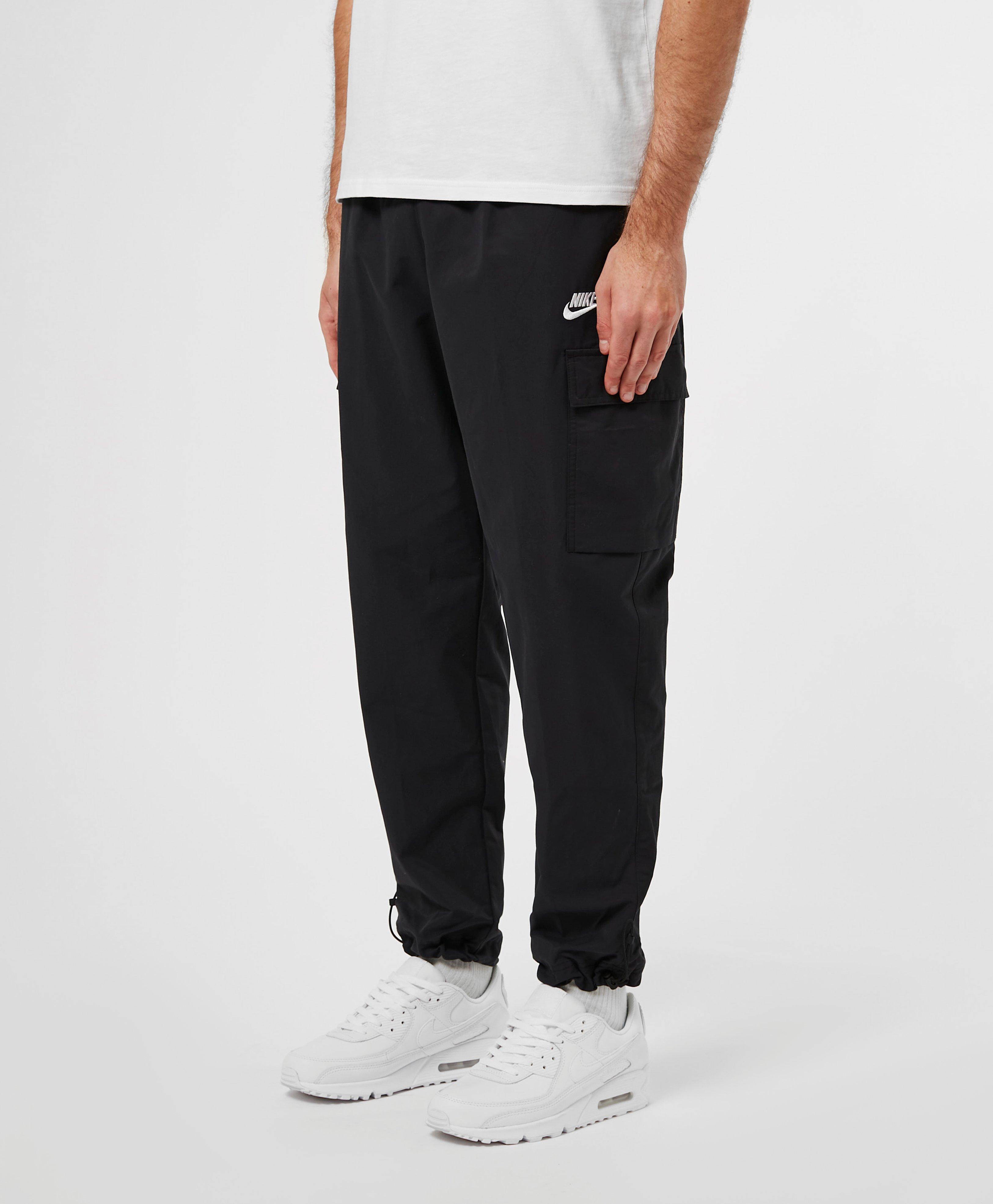 Nike Cotton Players Woven Cargo Track Pants in Black for Men - Lyst