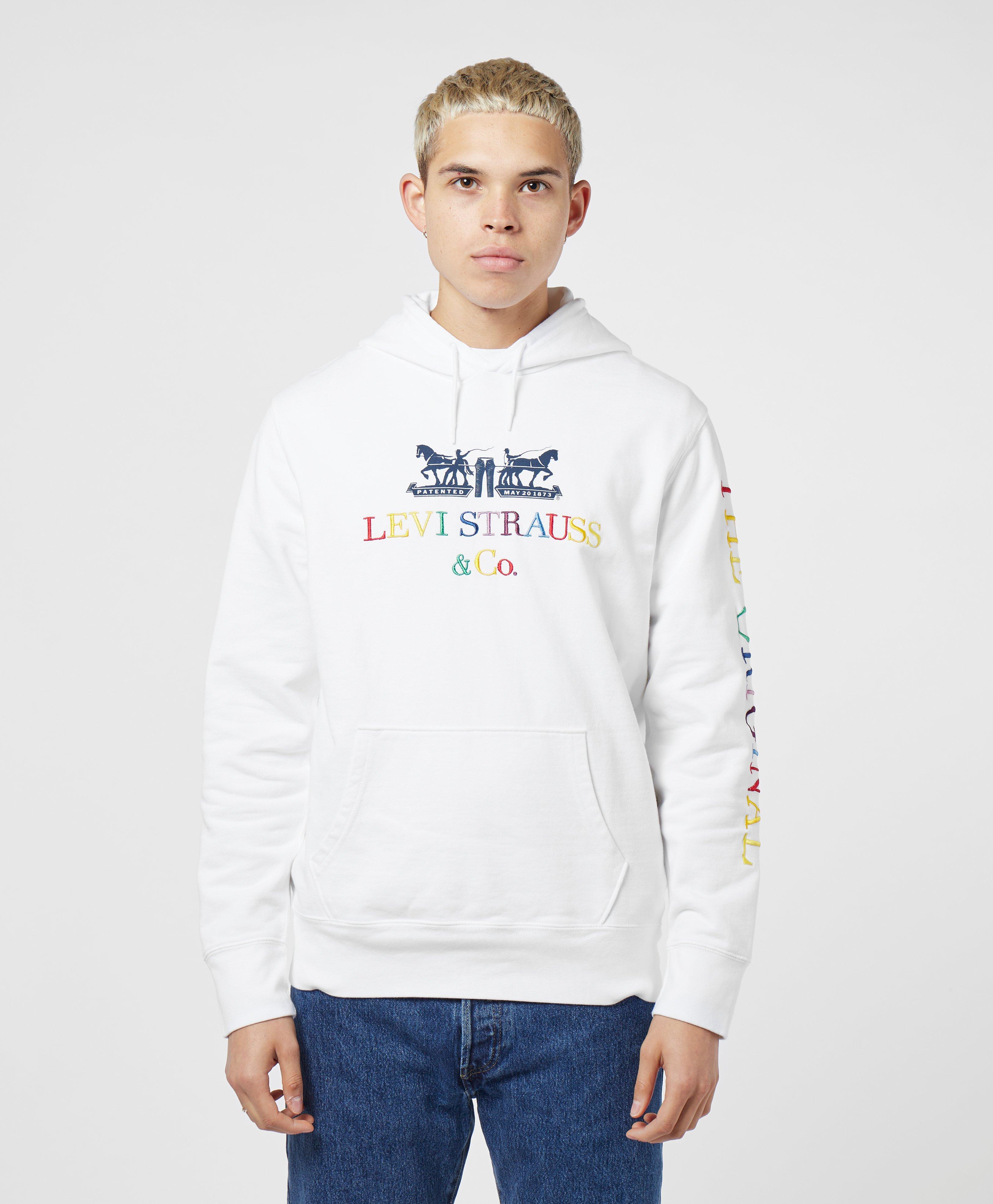 Levi's Cotton Levis 2 Horse Logo Overhead Hoodie in White for Men | Lyst  Canada