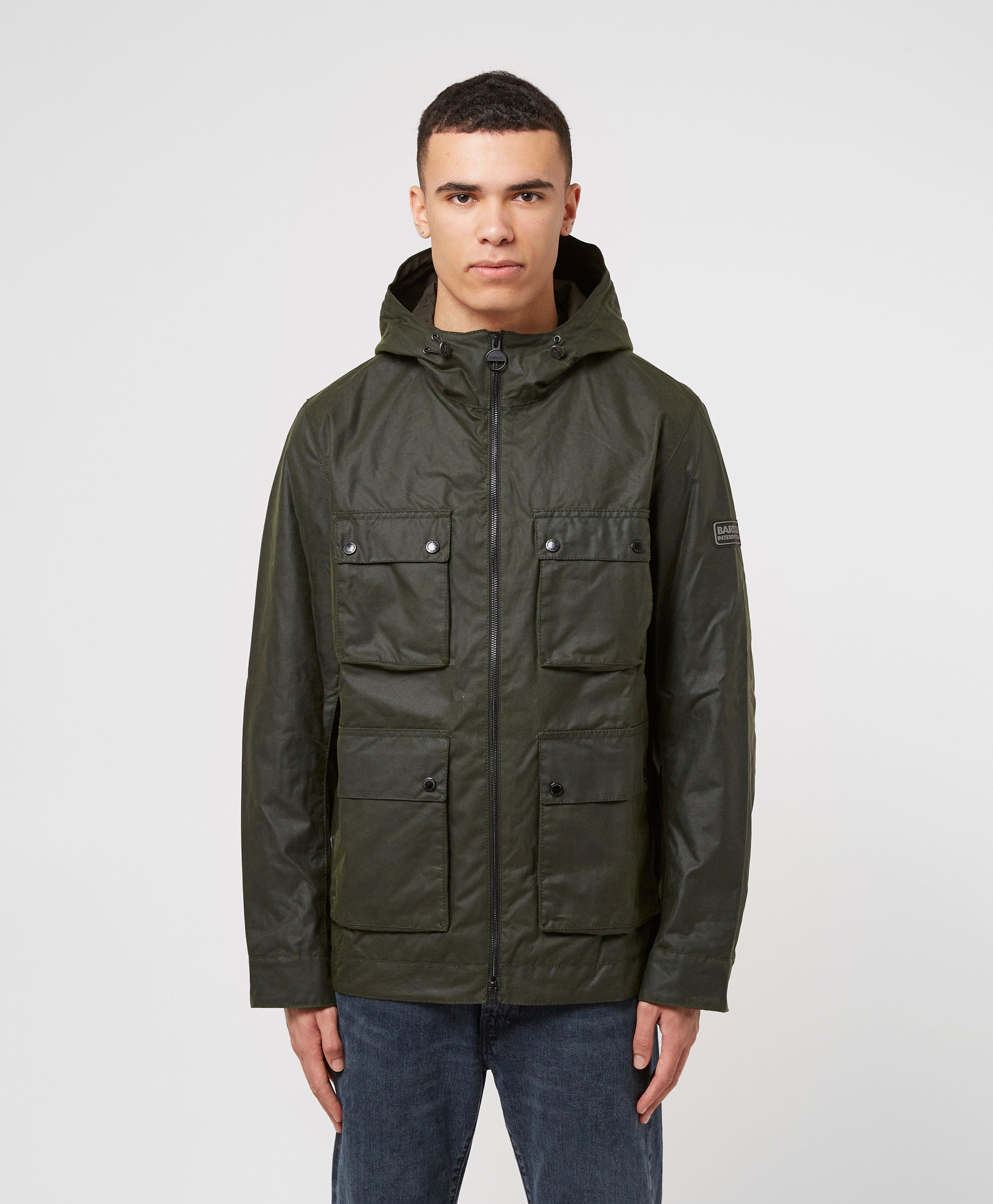 Barbour Mechanical A7 Waxed Jacket in Green for Men | Lyst