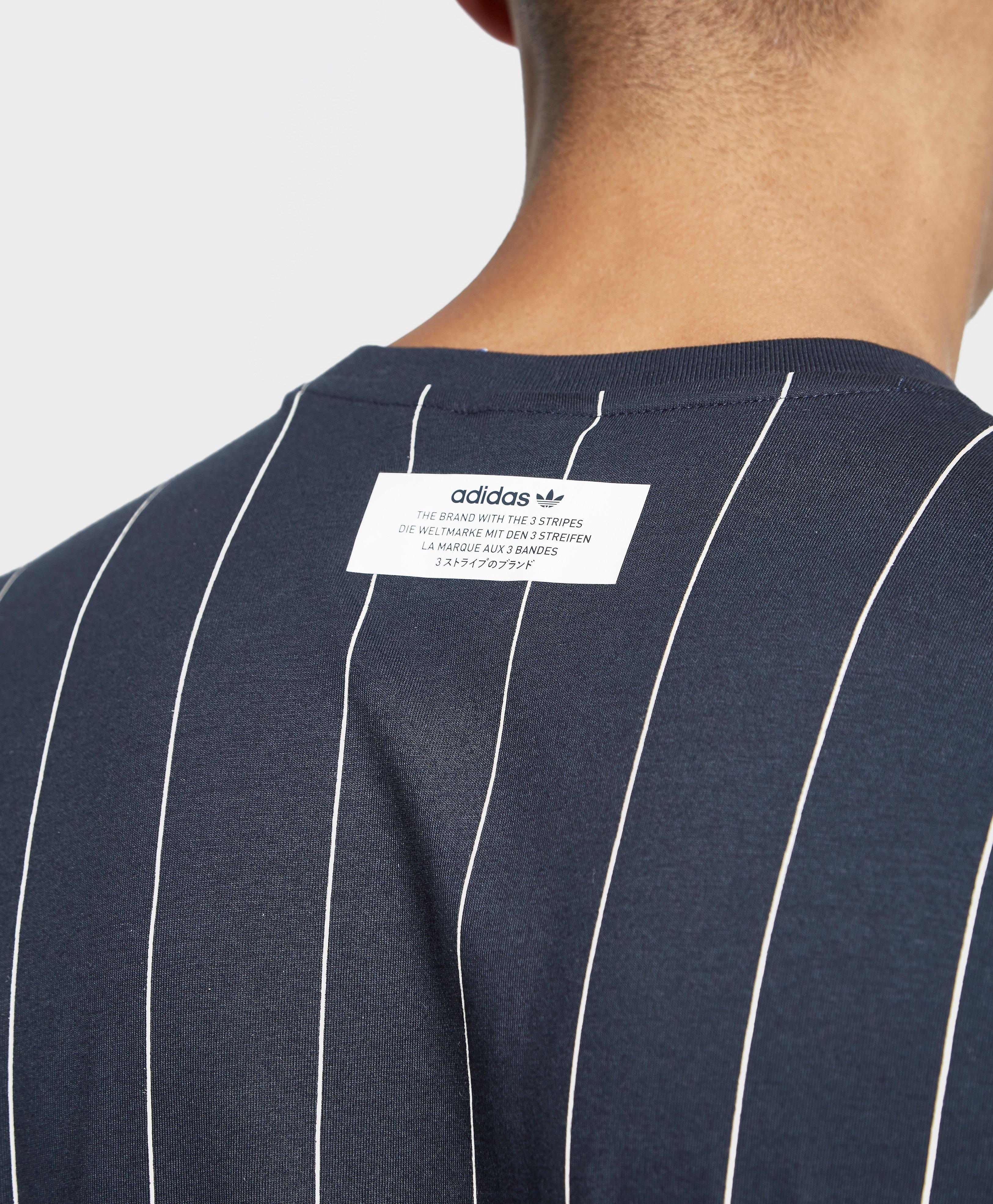 adidas Originals Tokyo Pinstripe T-shirt in Blue for Men - Lyst