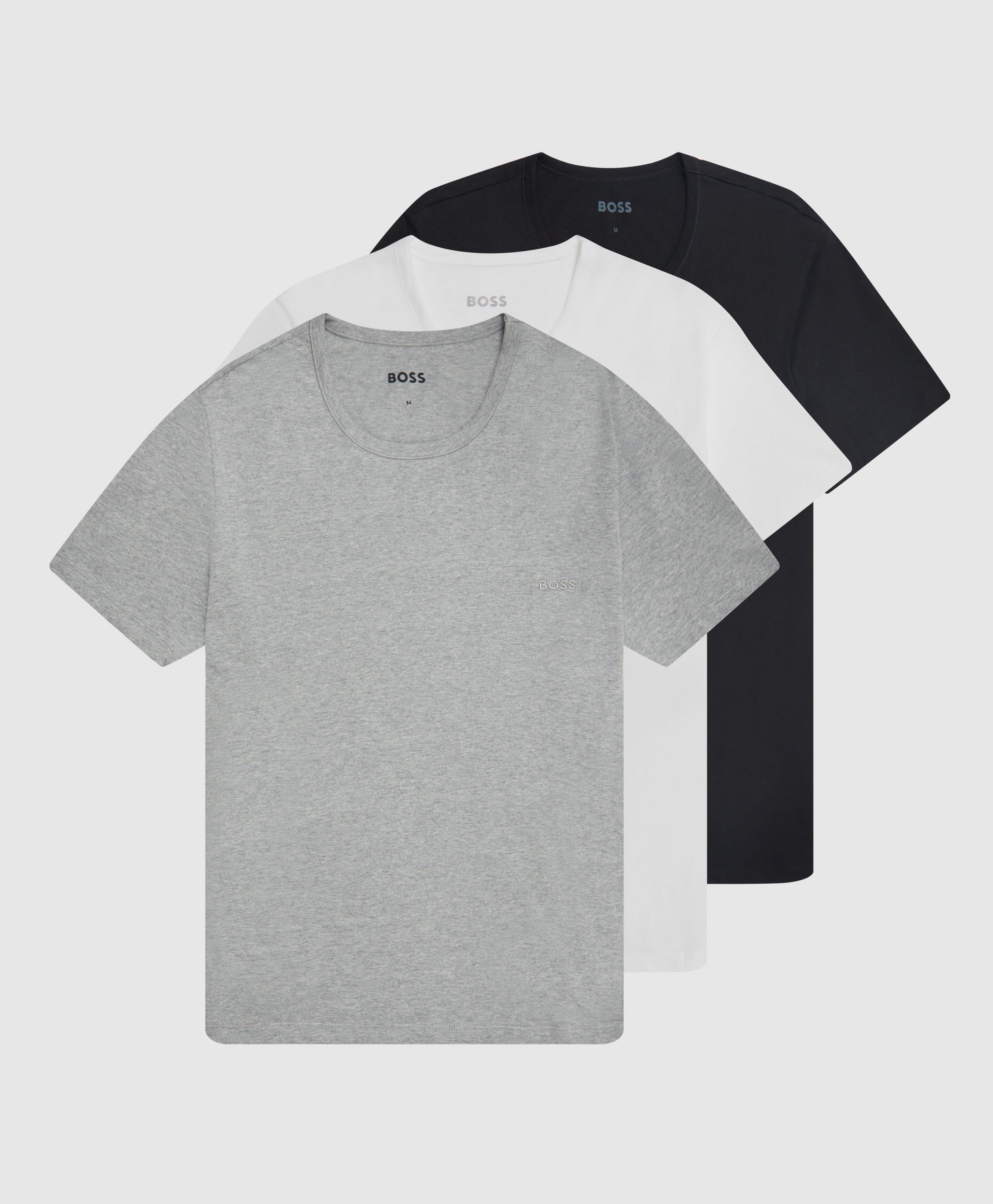 BOSS by HUGO BOSS 3 Pack T-shirts in Gray for Men | Lyst