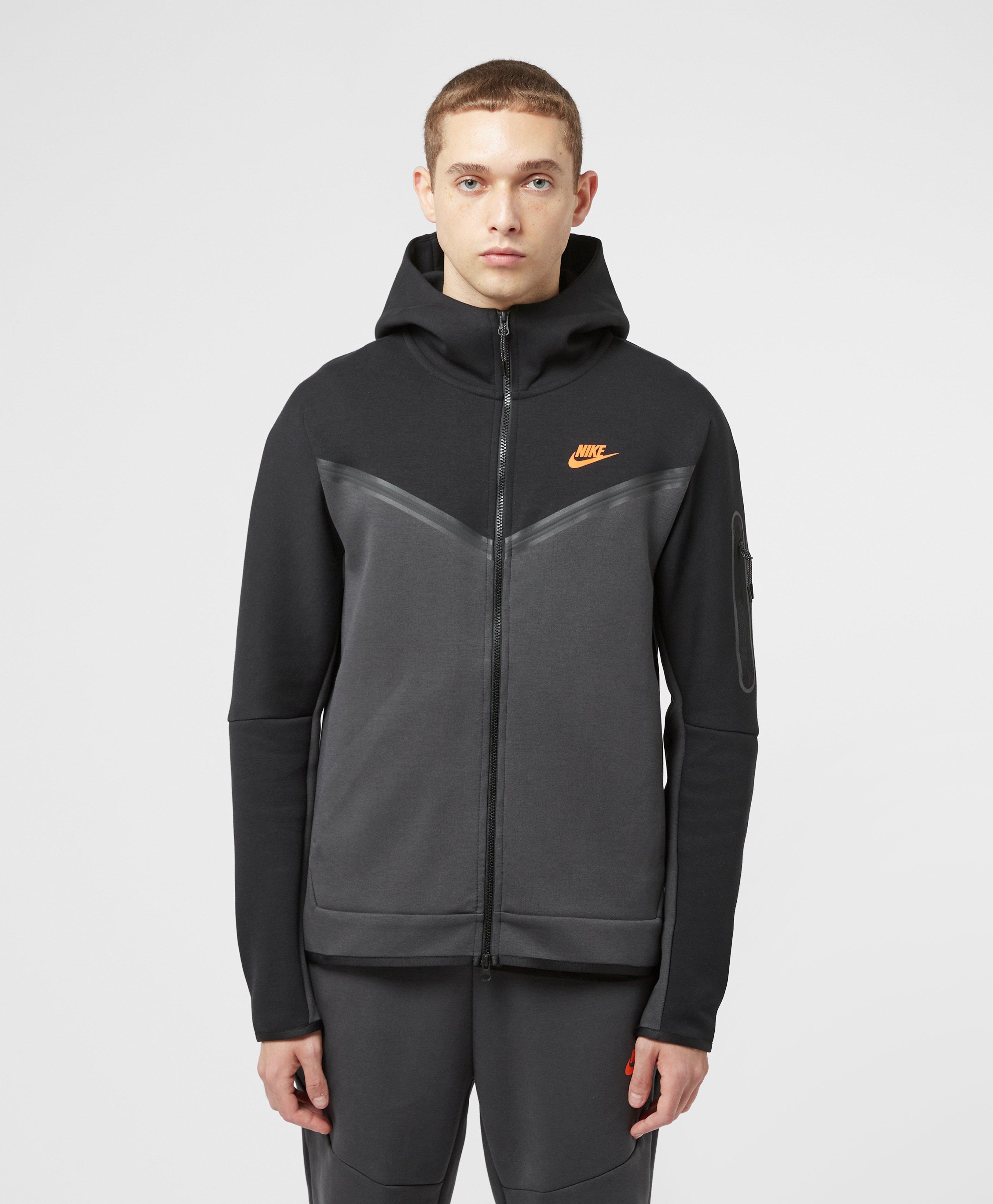 Nike Tech Fleece Full Zip Hoodie in Black for Men | Lyst