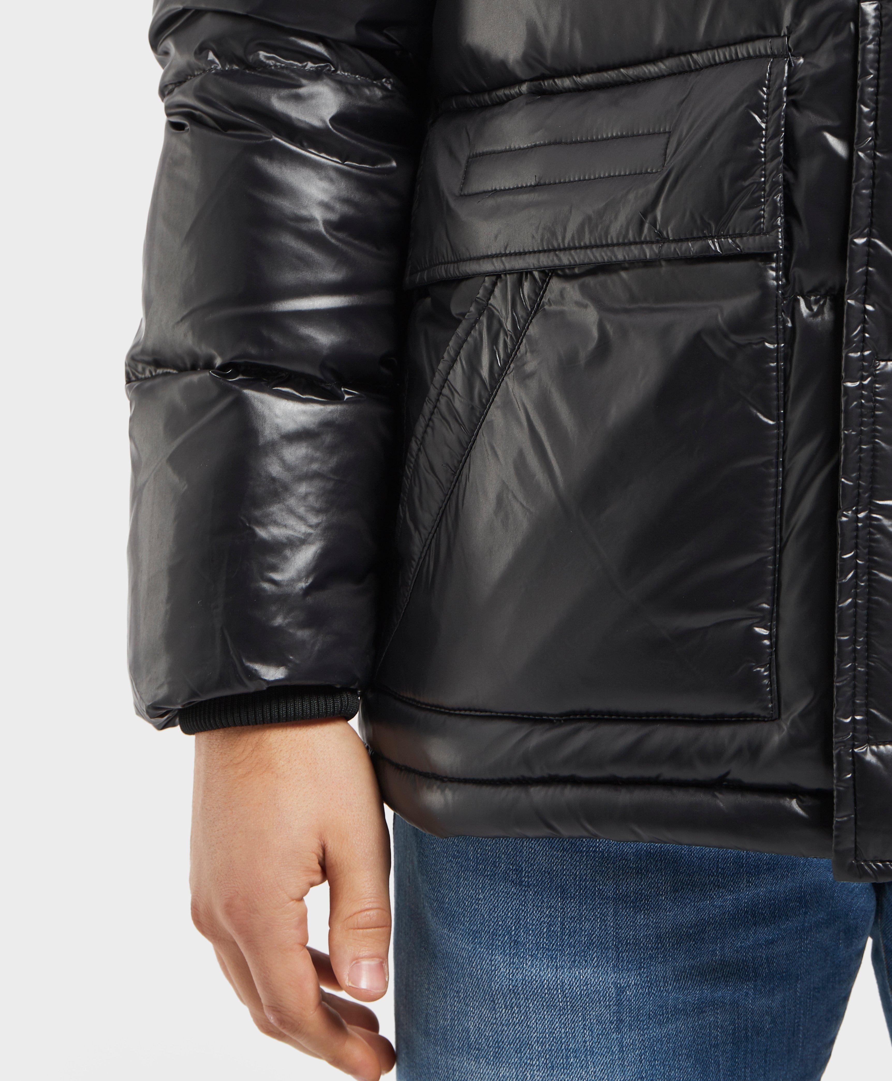 Tommy Hilfiger Synthetic Shiny Down Jacket in Black for Men | Lyst