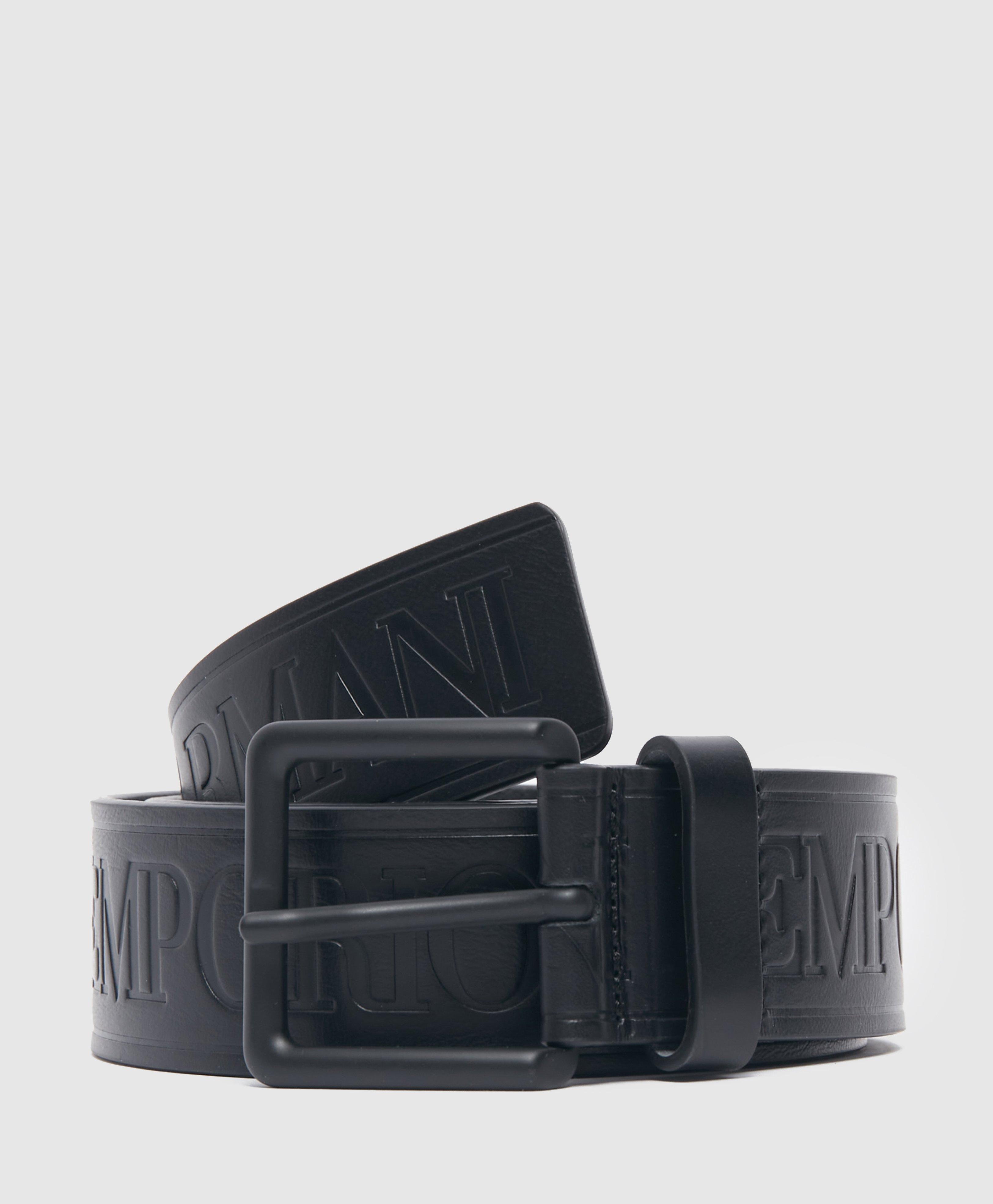 armani embossed belt
