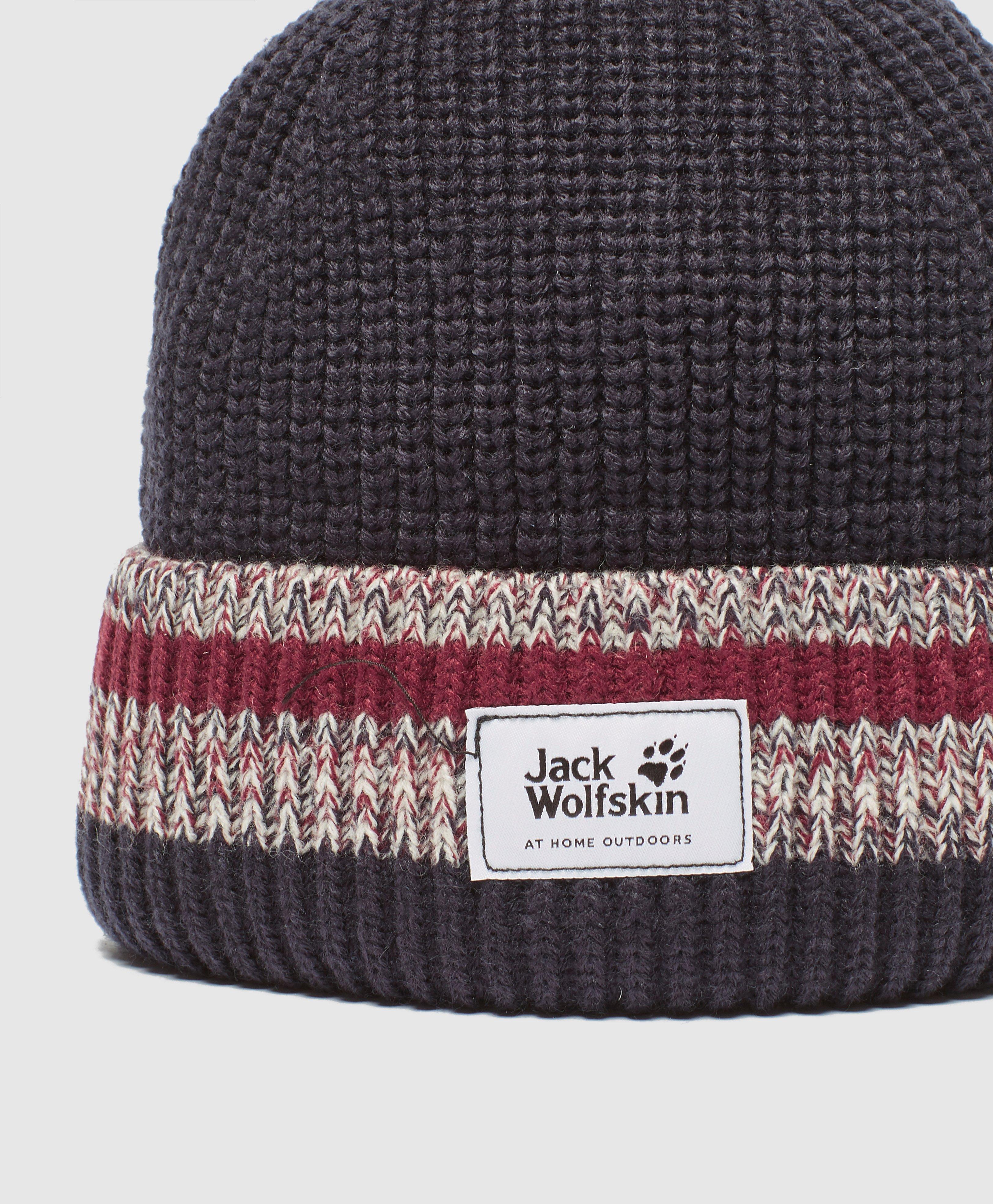 Jack Wolfskin Stripe Beanie For Men Lyst