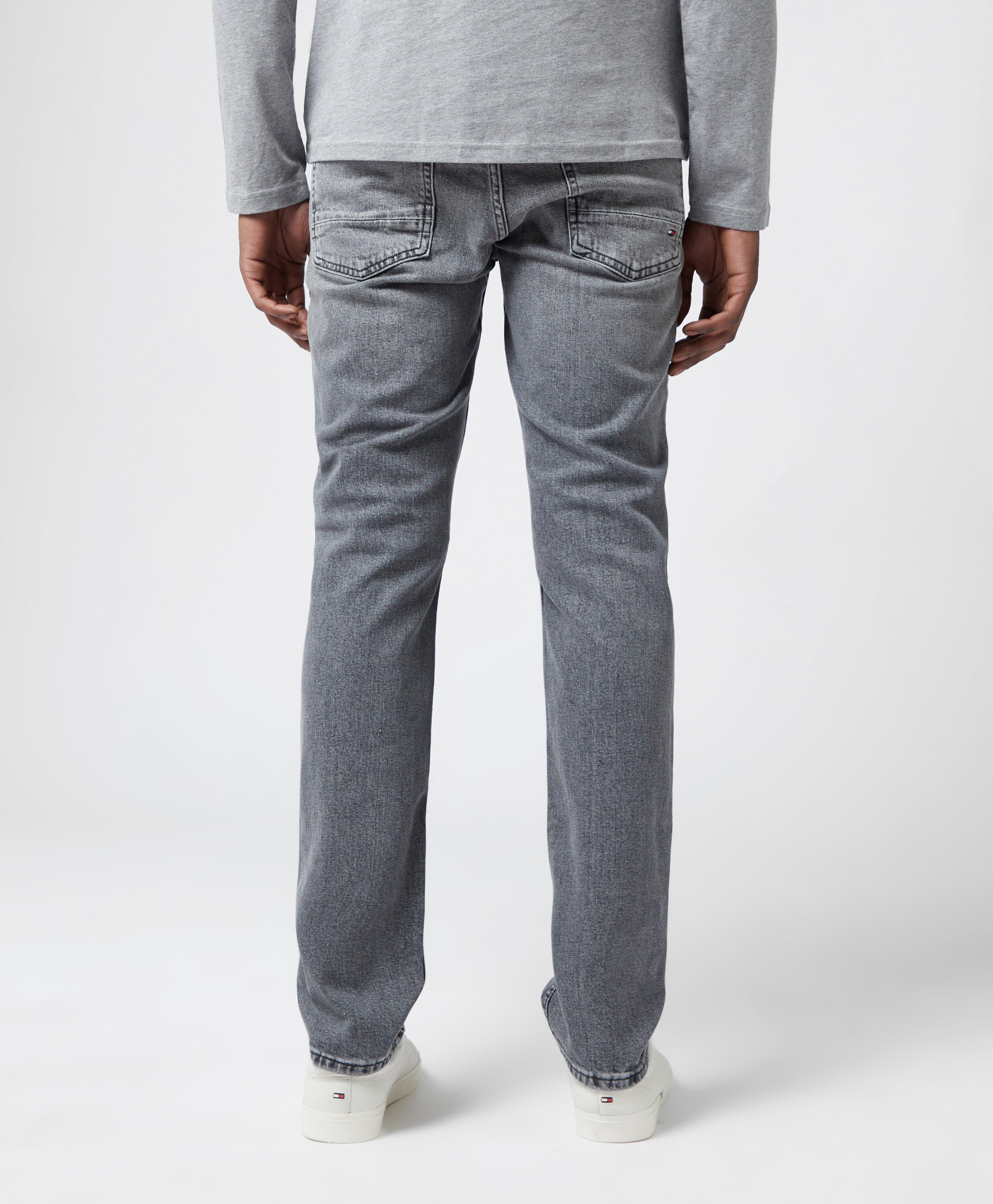Tommy Hilfiger Straight Denton Jeans in Gray for Men | Lyst