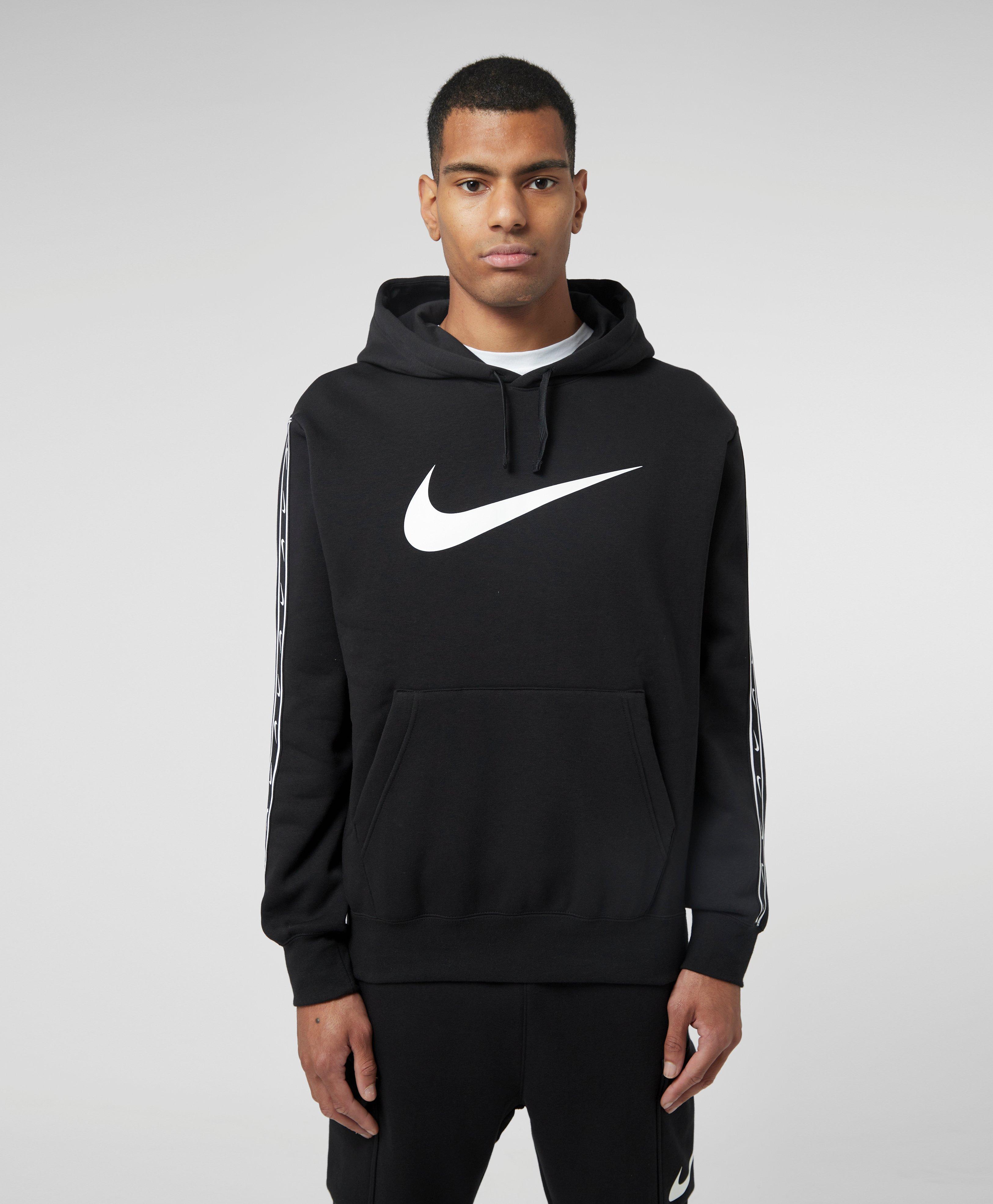 Nike Repeat Swoosh Hoodie in Black for Men | Lyst