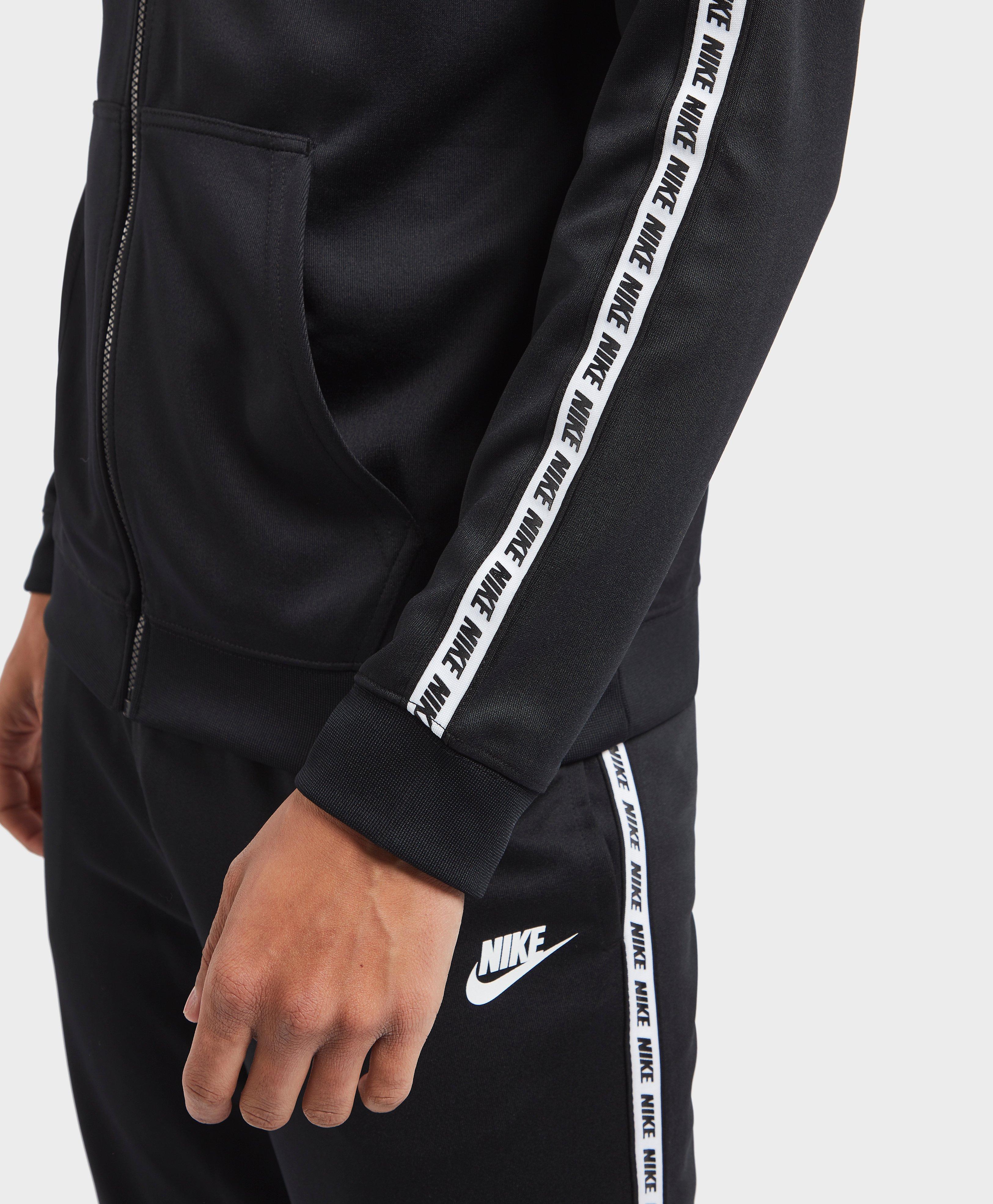 Nike Synthetic Gel Tape Full Zip Hoodie in Black for Men - Lyst