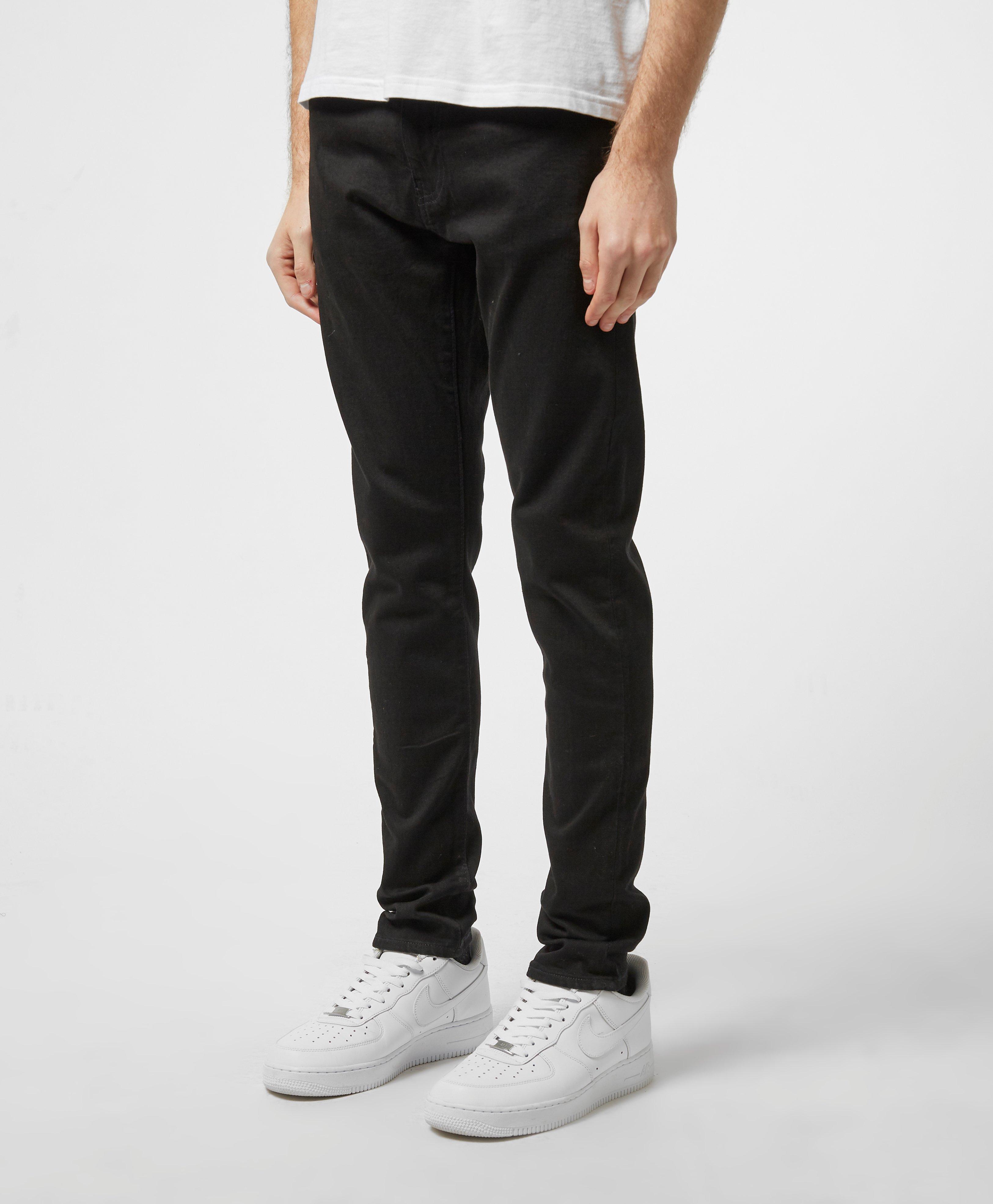levis black tapered jeans