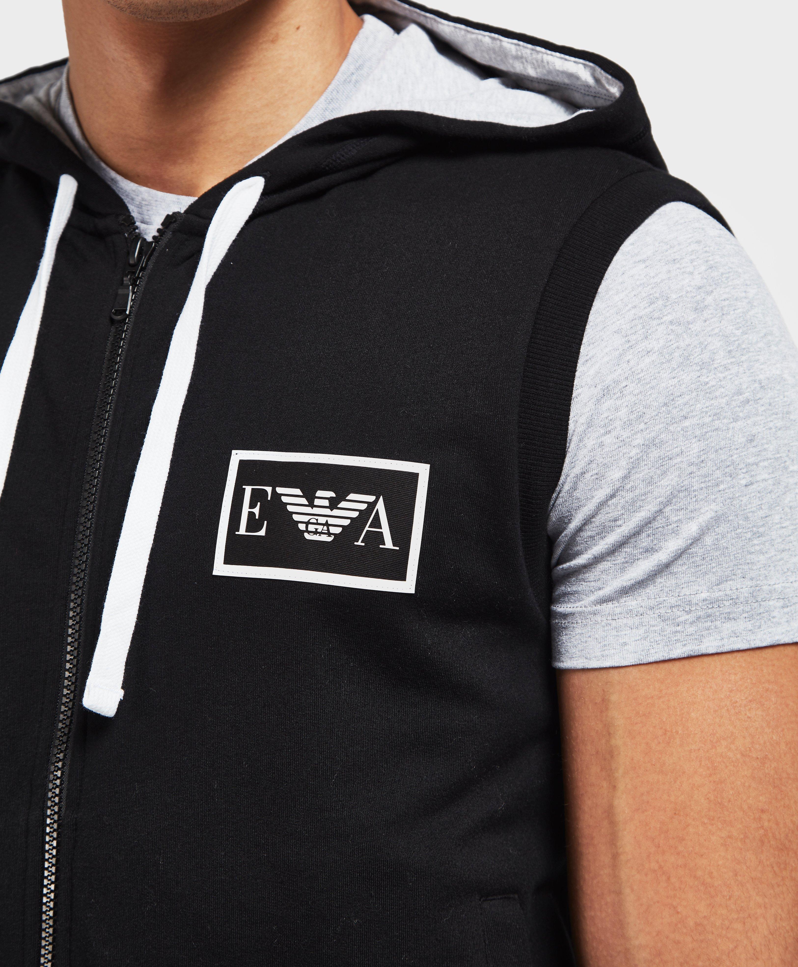 armani sleeveless hoodie