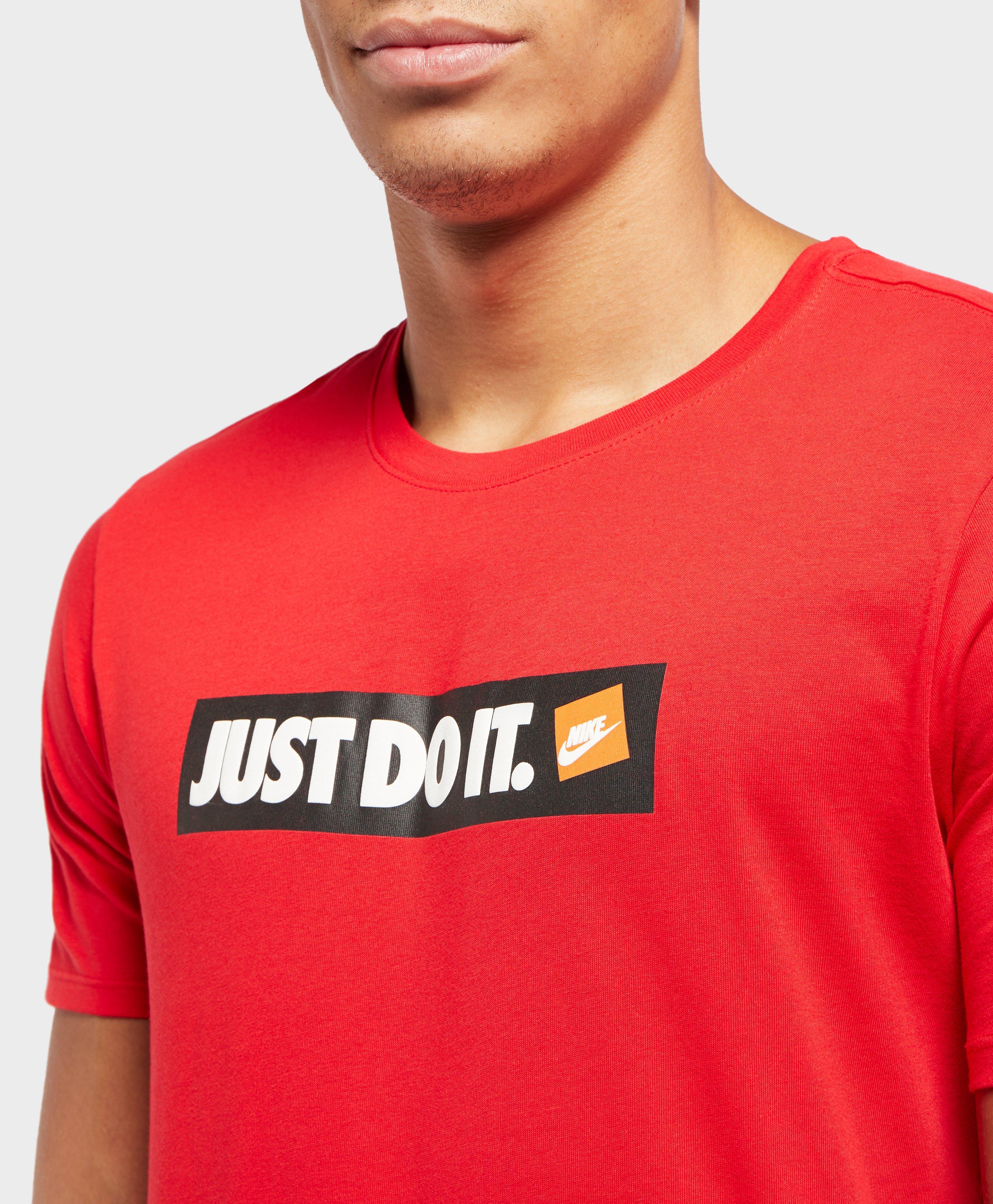 red just do it shirt