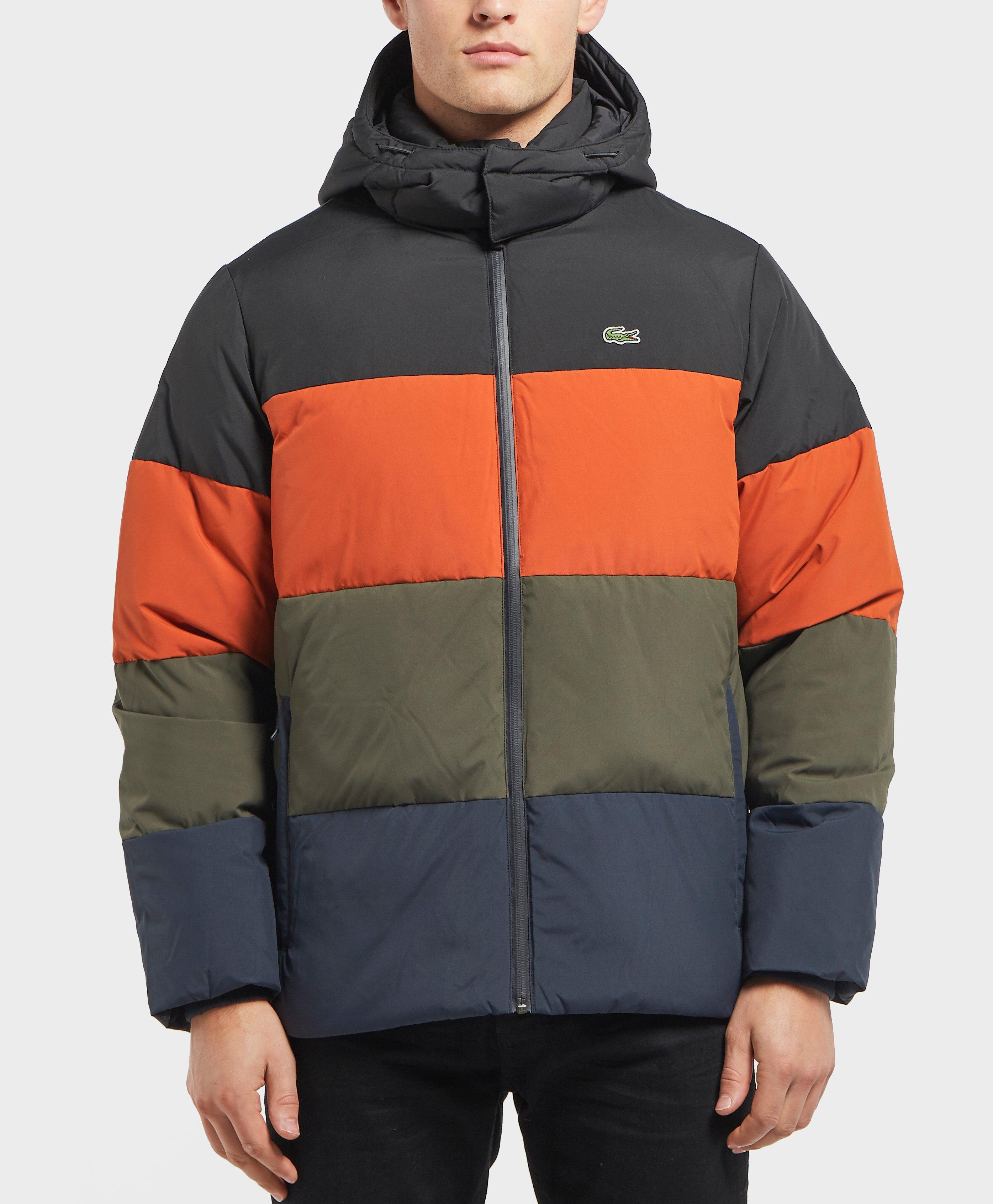 Lacoste Synthetic Colourblock Puffer Jacket for Men | Lyst