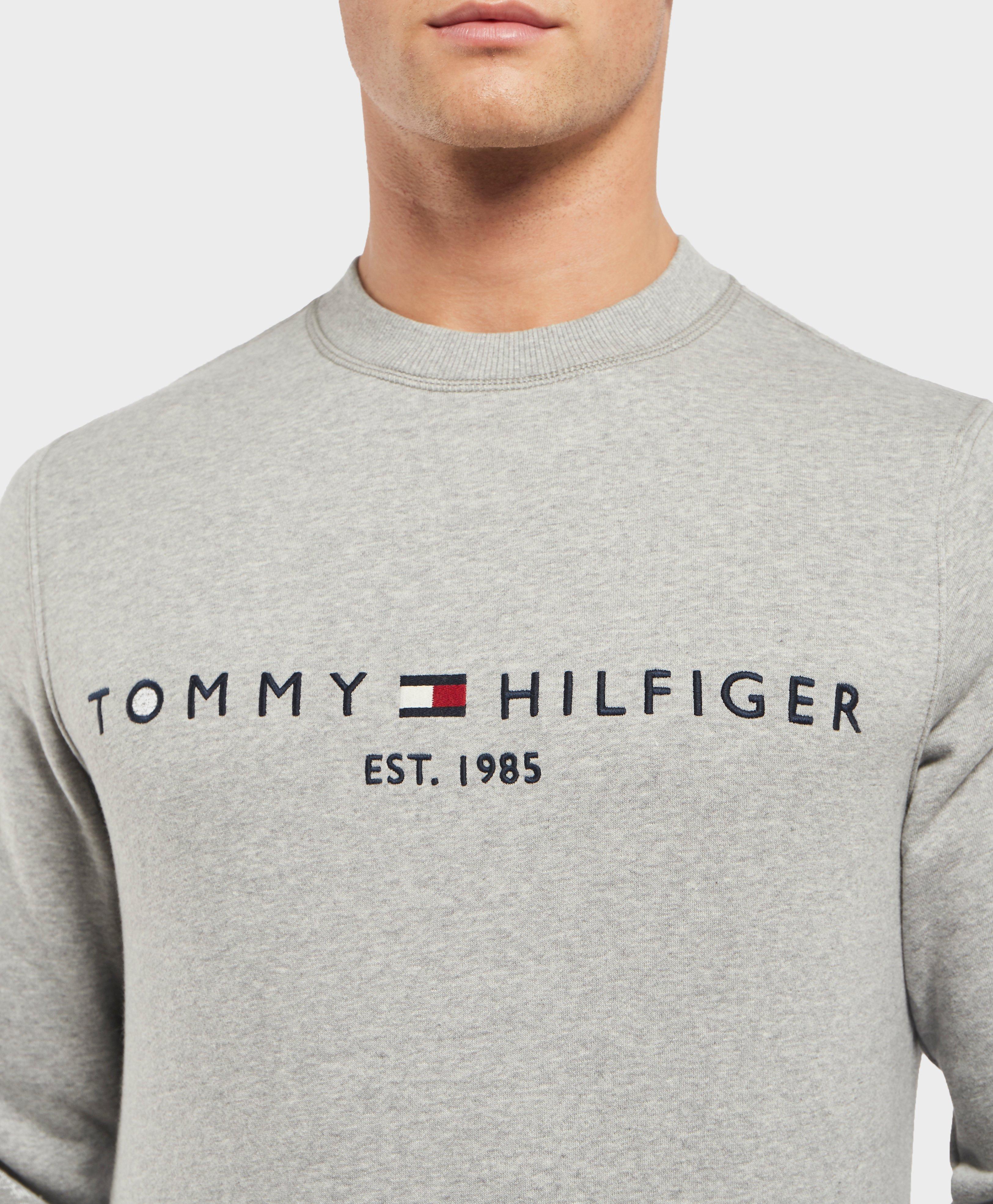 Tommy hilfiger linear logo sweatshirt sale