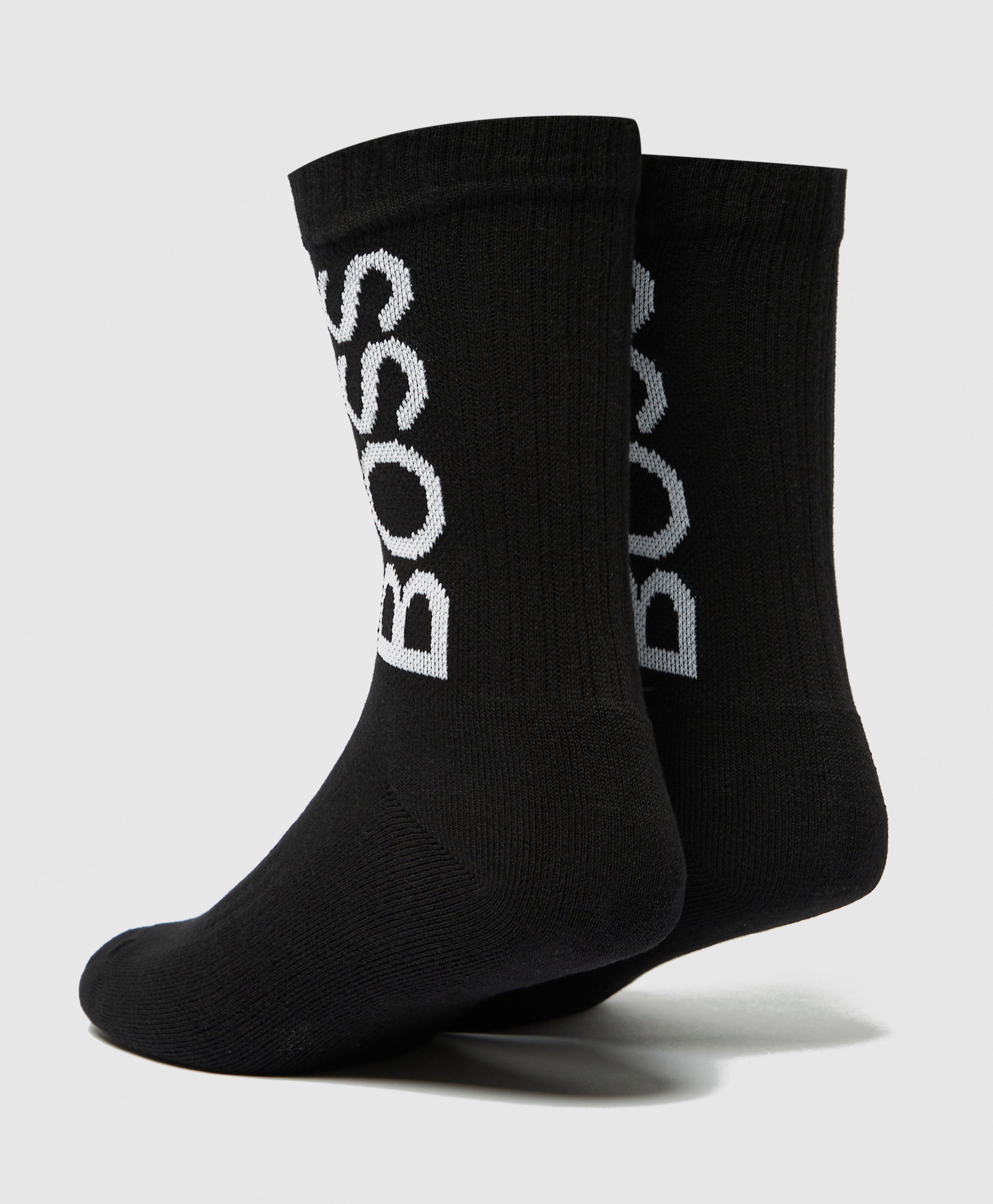 BOSS by Hugo Boss Large Logo Sports Socks in Black for Men Lyst