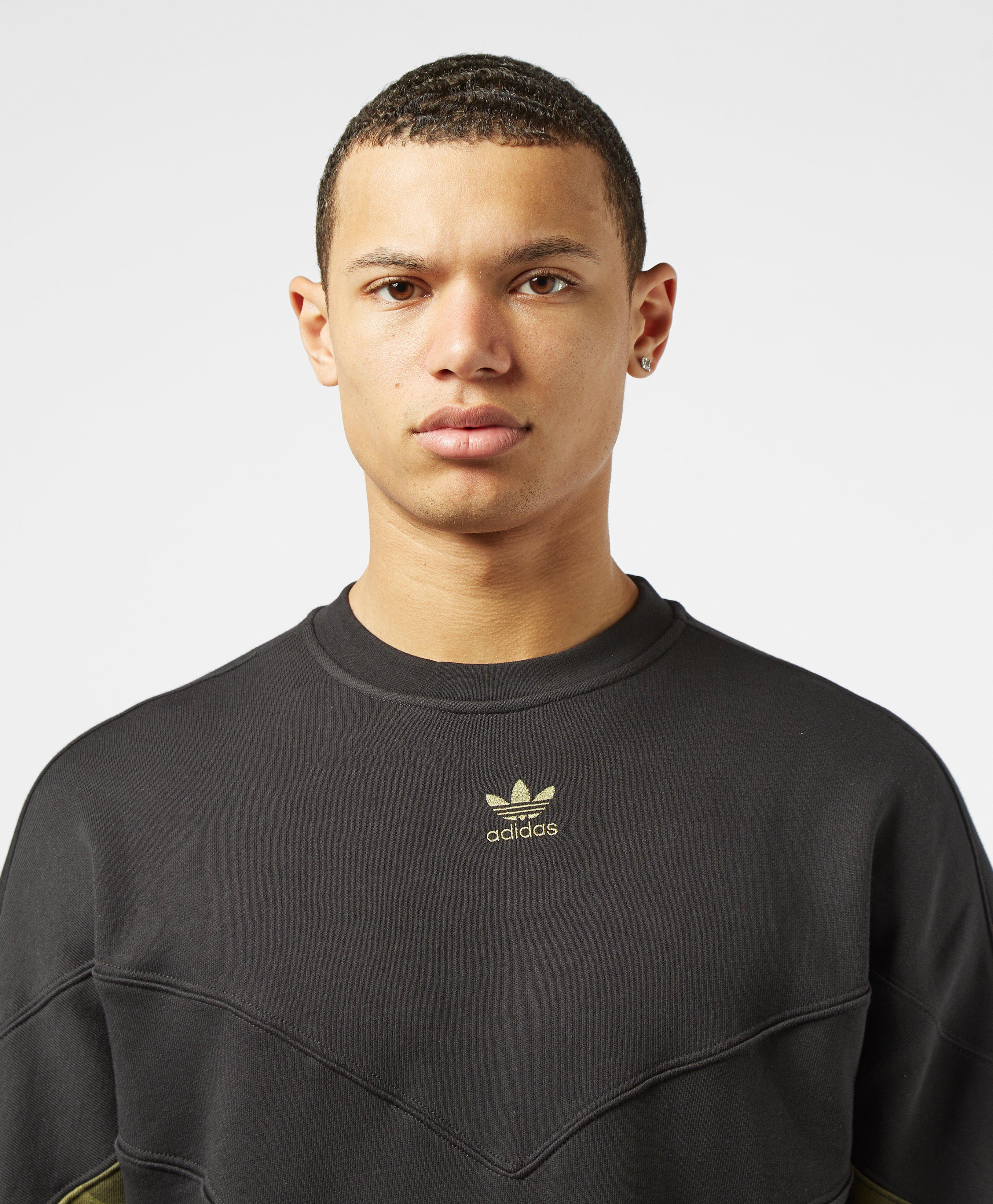 adidas Originals Cotton Camo Sweatshirt in Black for Men | Lyst