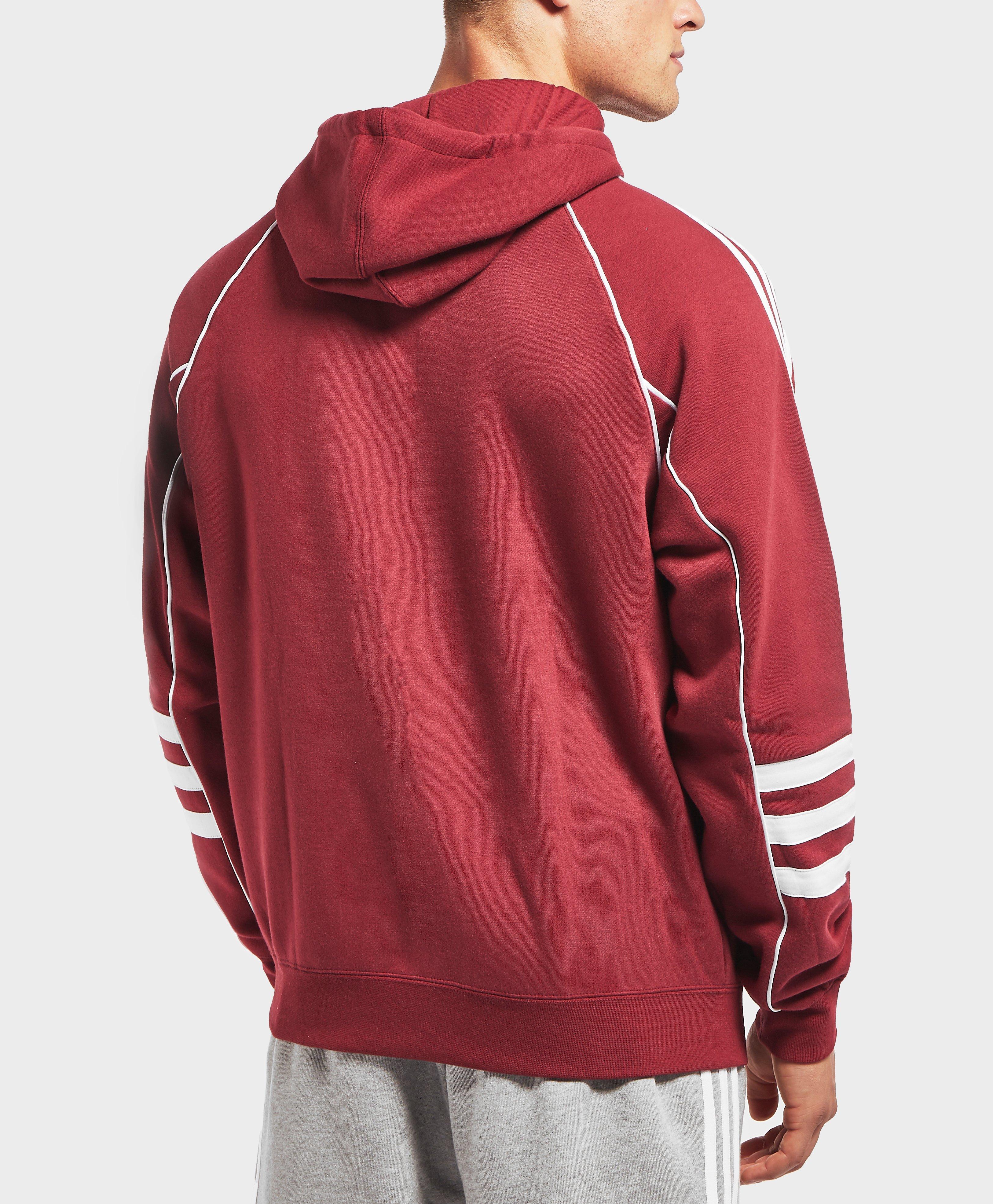 adidas originals authentic hoody in red dj2859