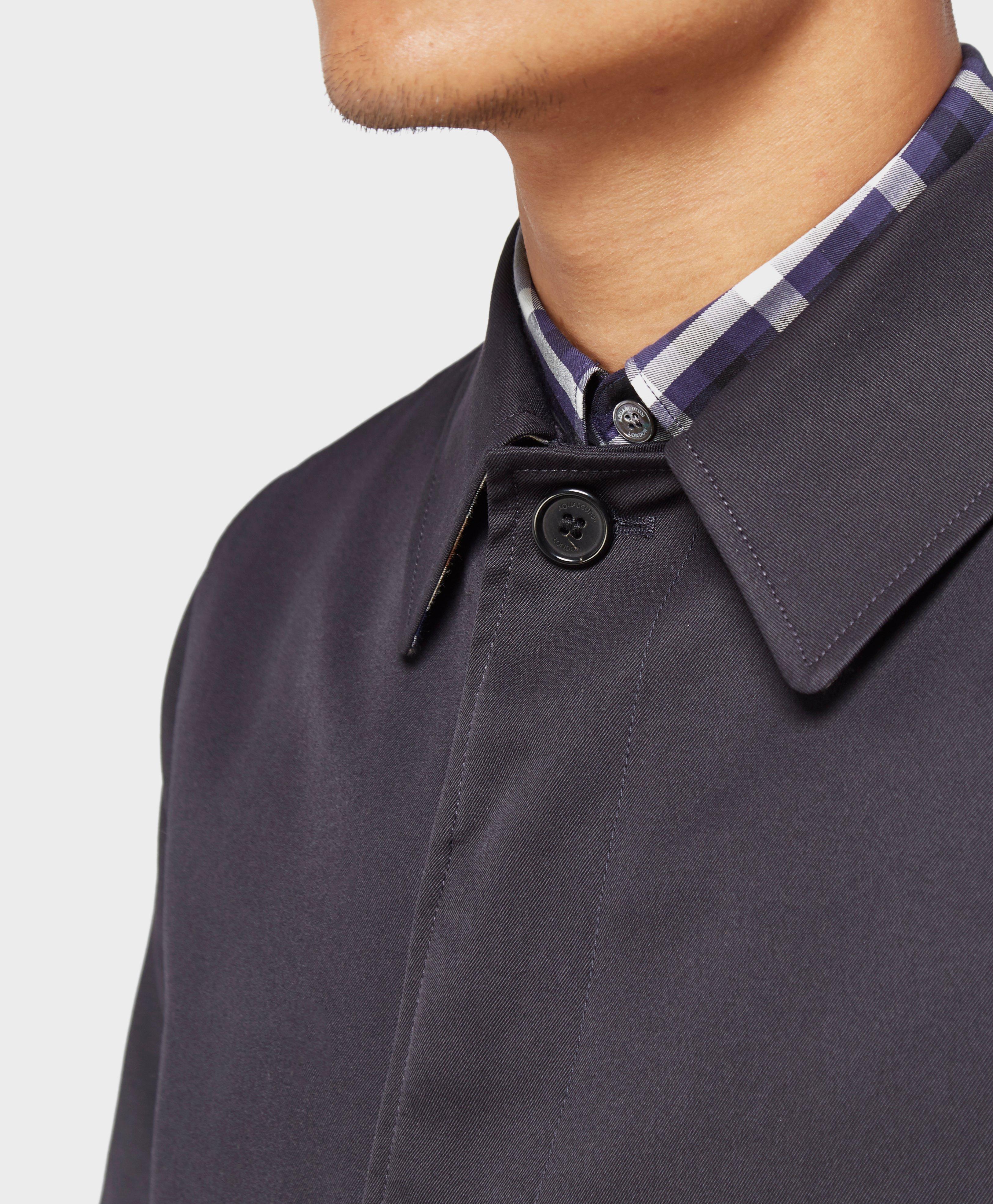 Aquascutum Berkeley Trench Coat in Blue 