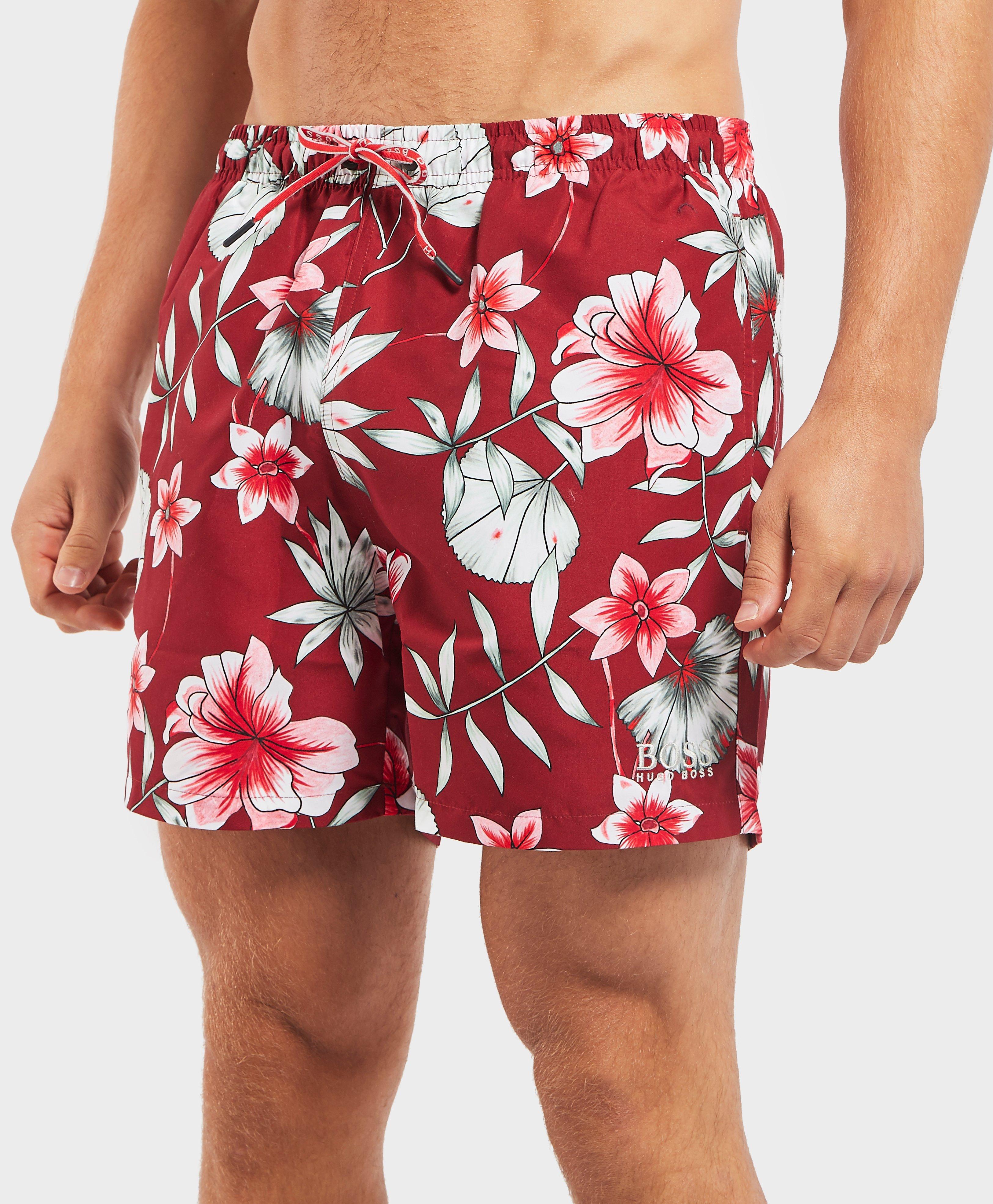 BOSS by HUGO BOSS Floral Swim Shorts in 