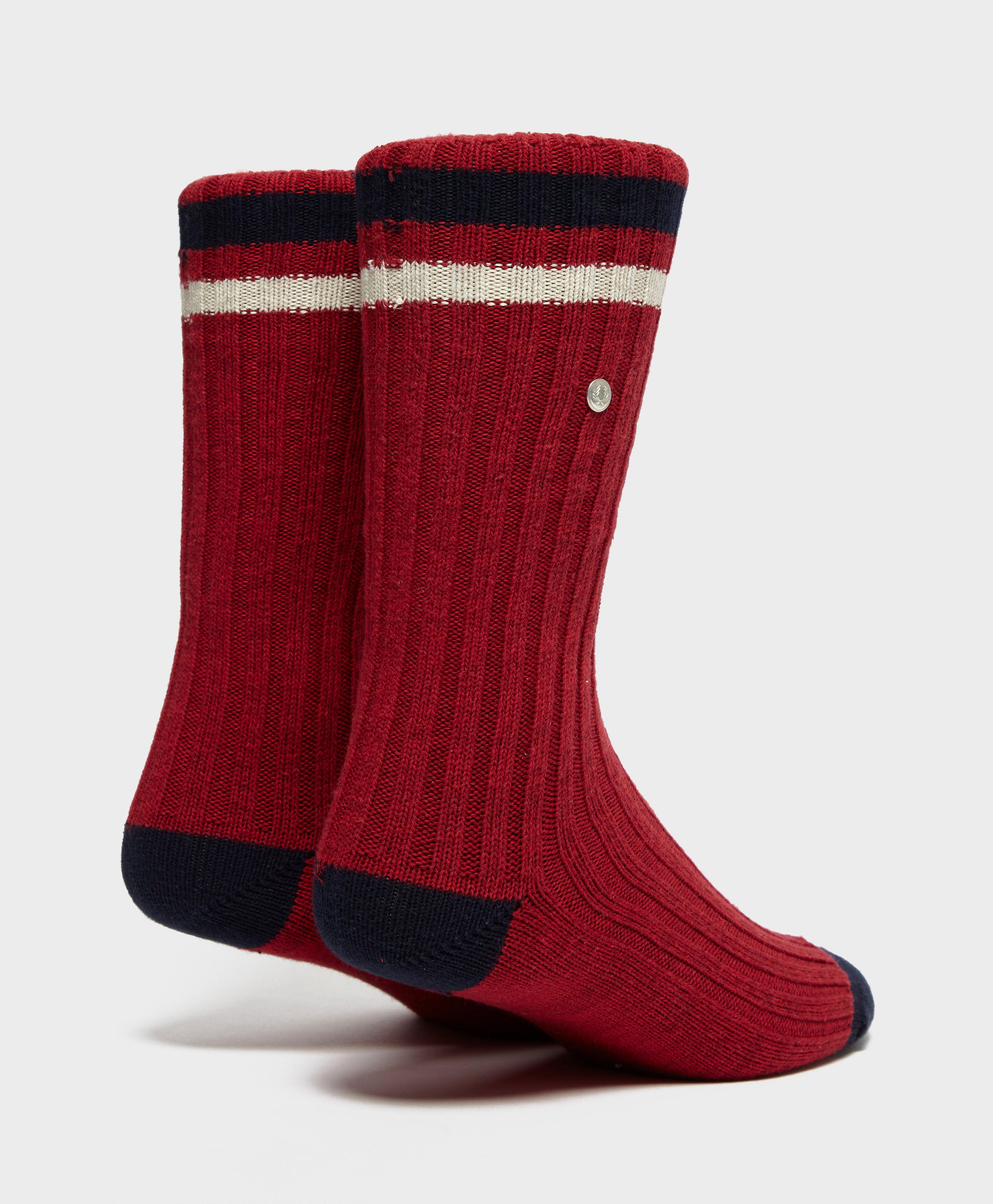 Fred Perry Tipped Socks in Red for Men Lyst