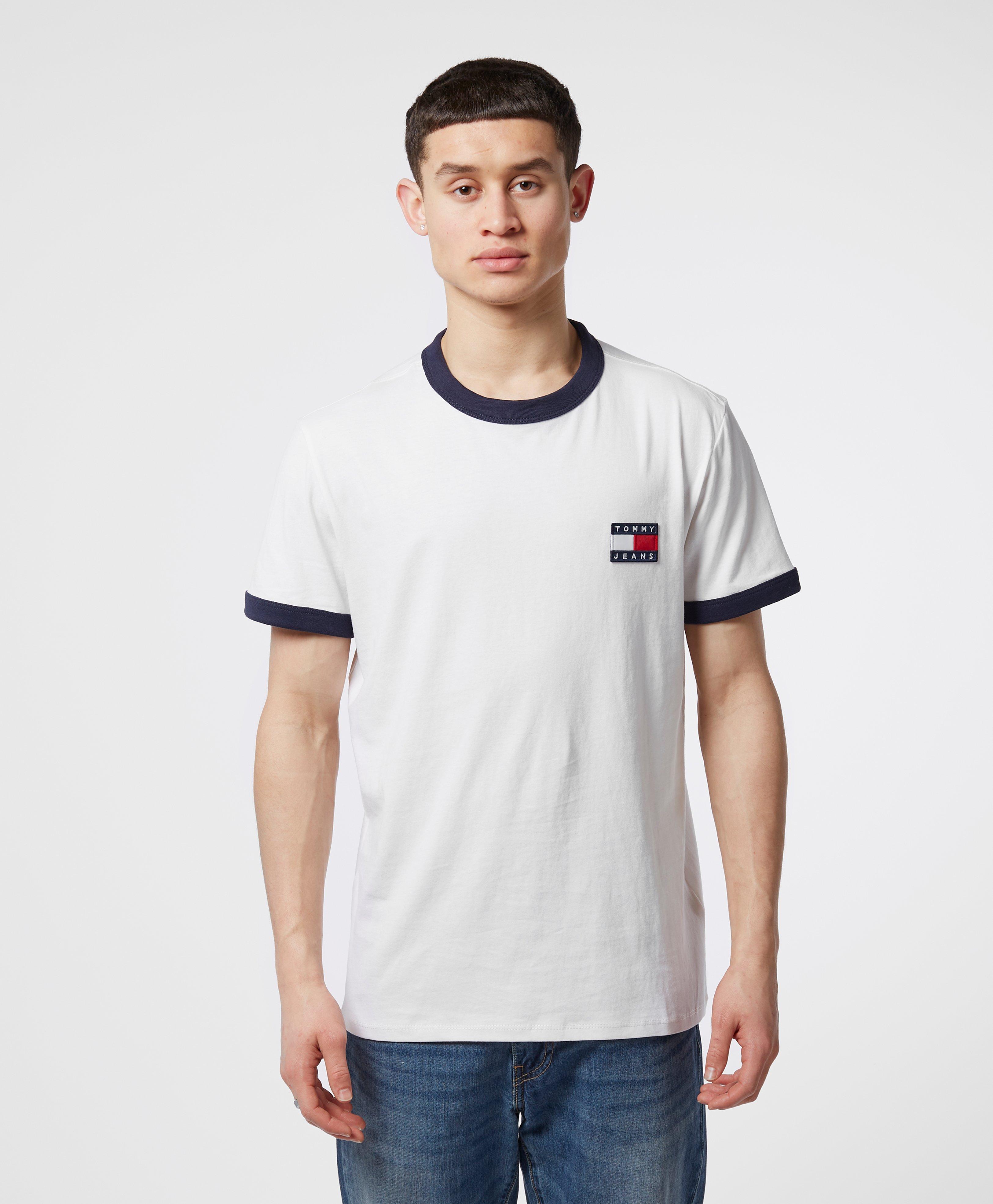 Tommy Hilfiger Denim Ringer Short Sleeve T-shirt in White for Men - Lyst