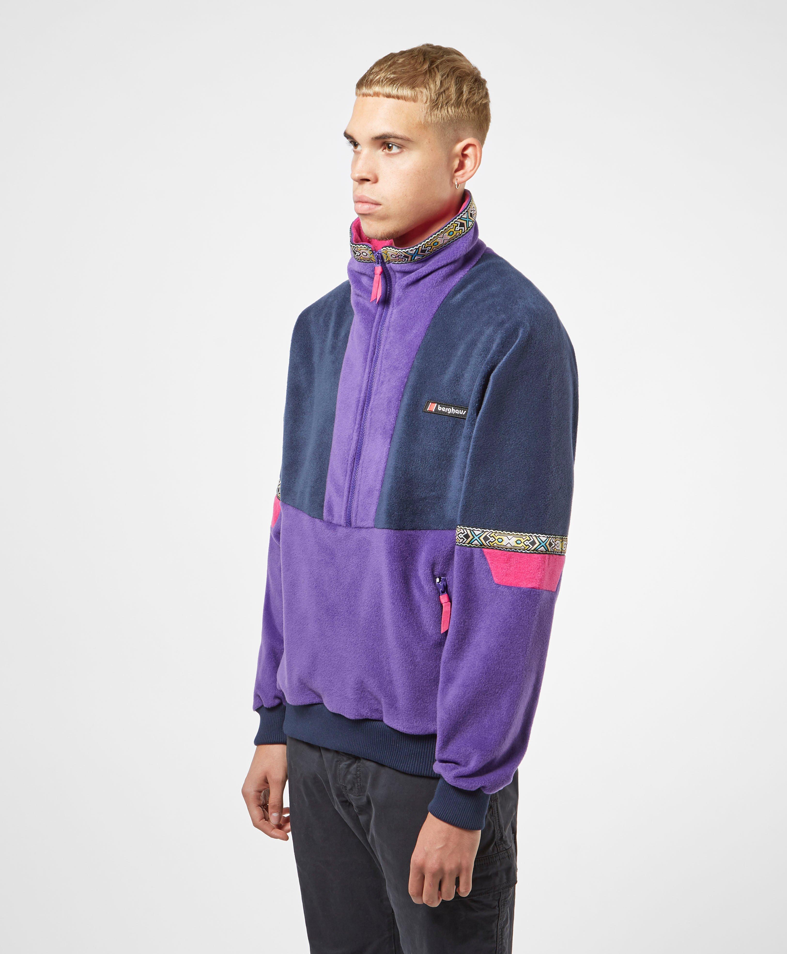 Berghaus Tramantana '91 Half Zip Fleece in Purple for Men | Lyst