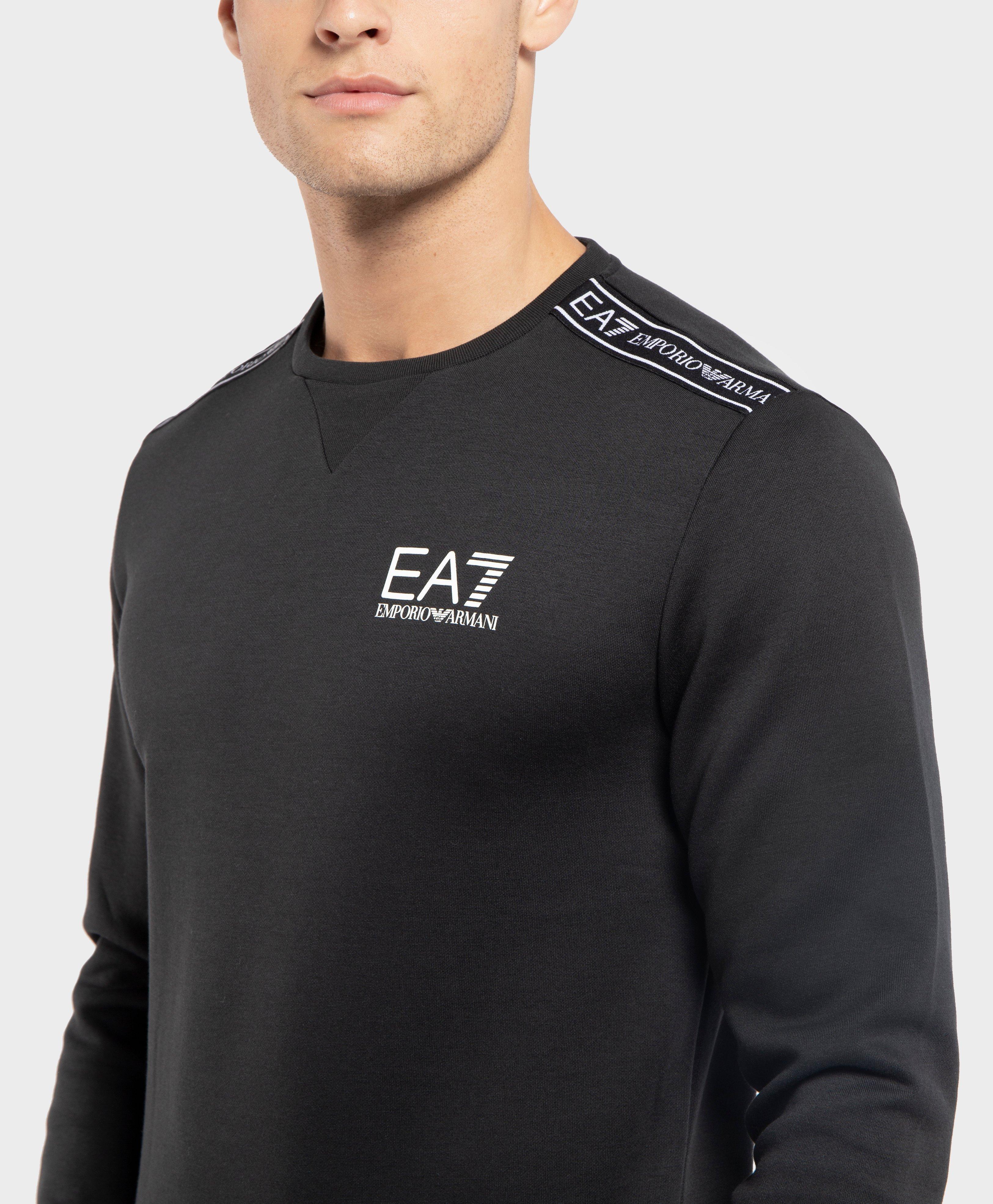emporio armani ea7 tape crew sweatshirt