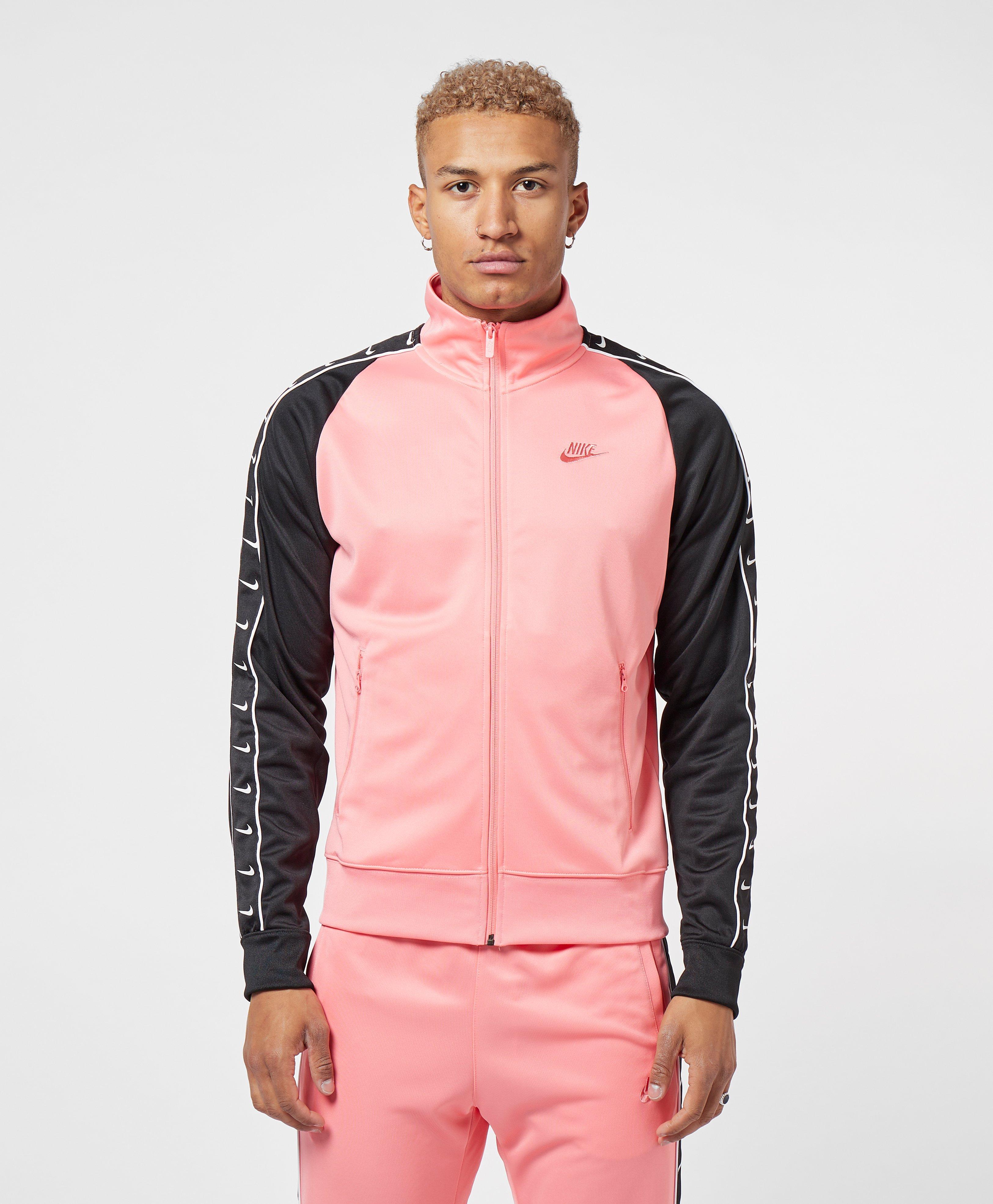 Nike Synthetic Tape Poly Track Top in Pink for Men | Lyst
