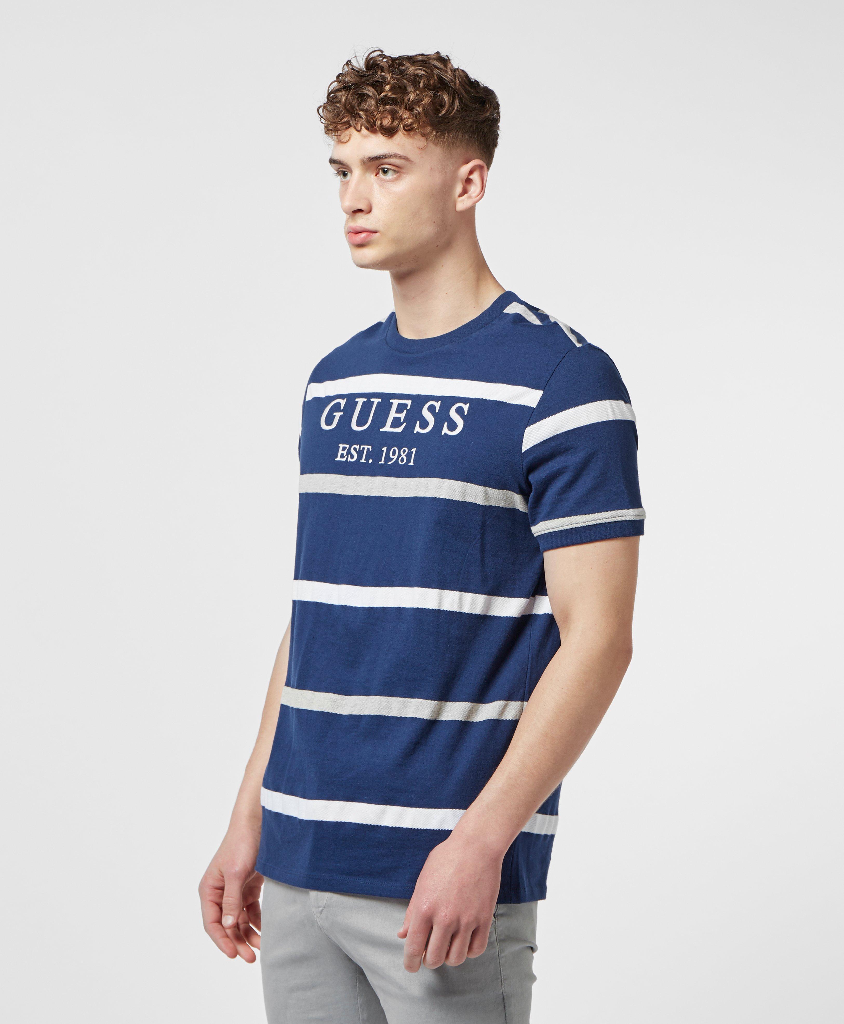 guess blue t shirt