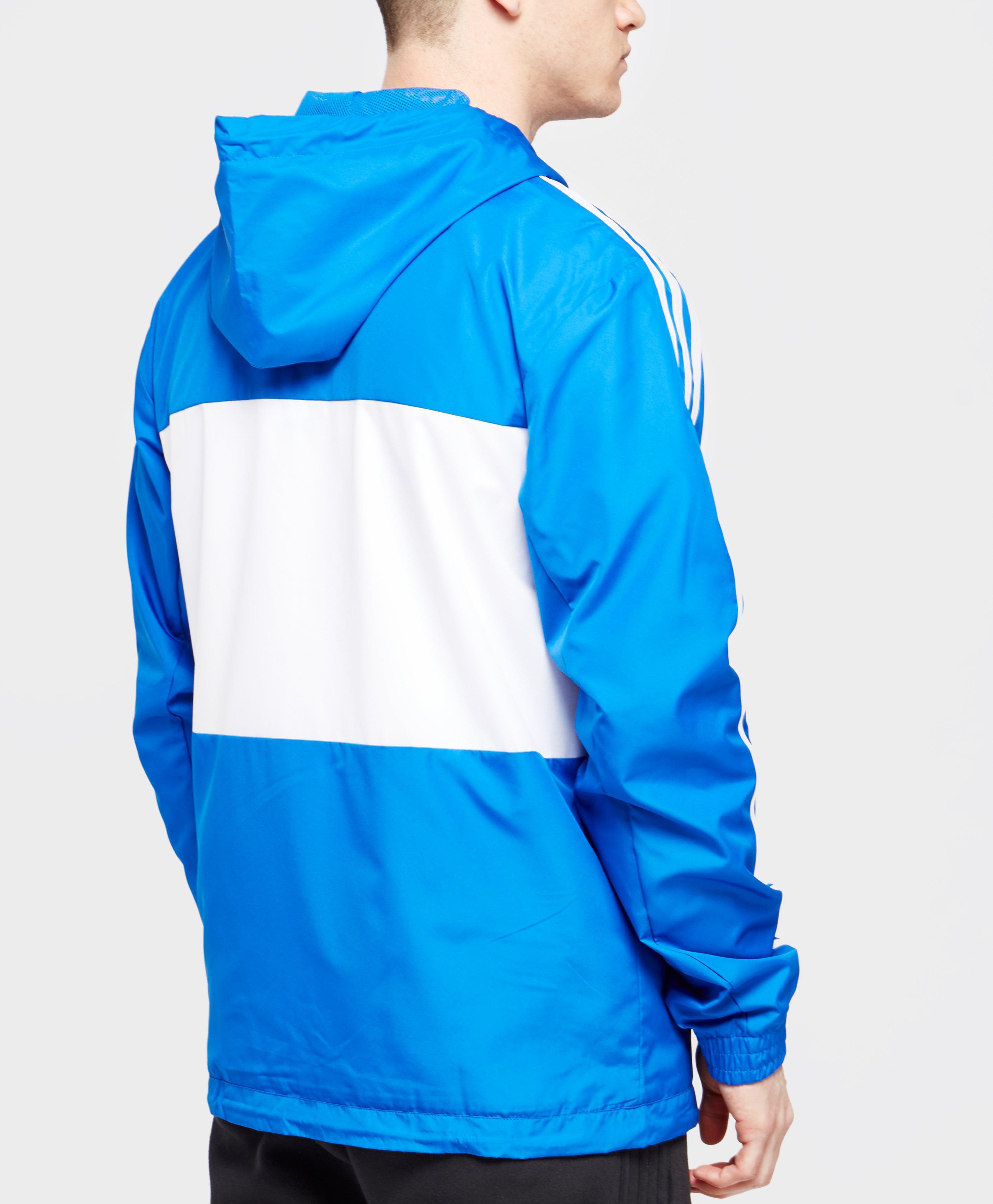 adidas Originals Synthetic California Windbreaker Jacket in Blue for ...