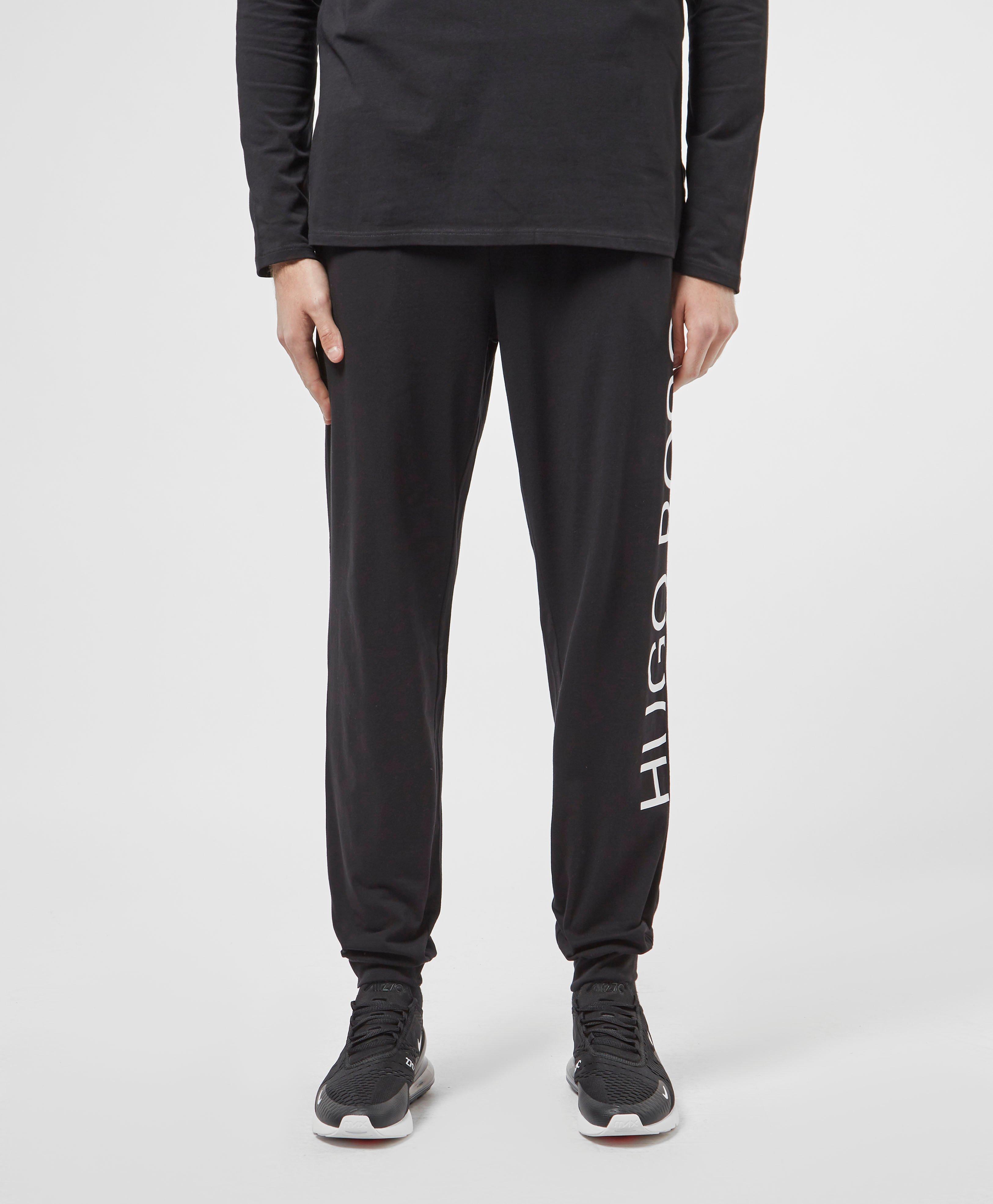 boss logo fleece pants