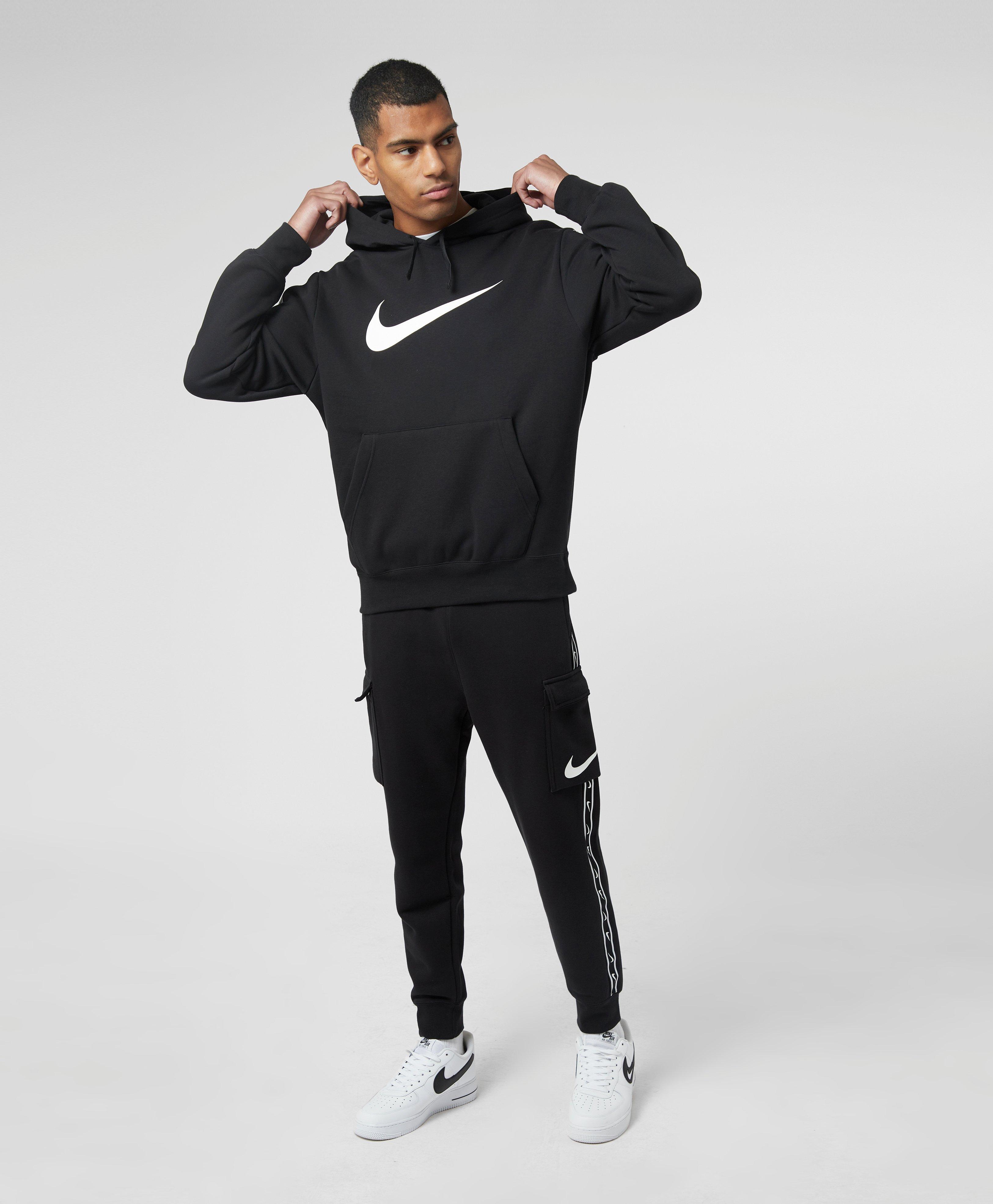Nike Repeat Fleece Overhead Hoodie in Black for Men | Lyst