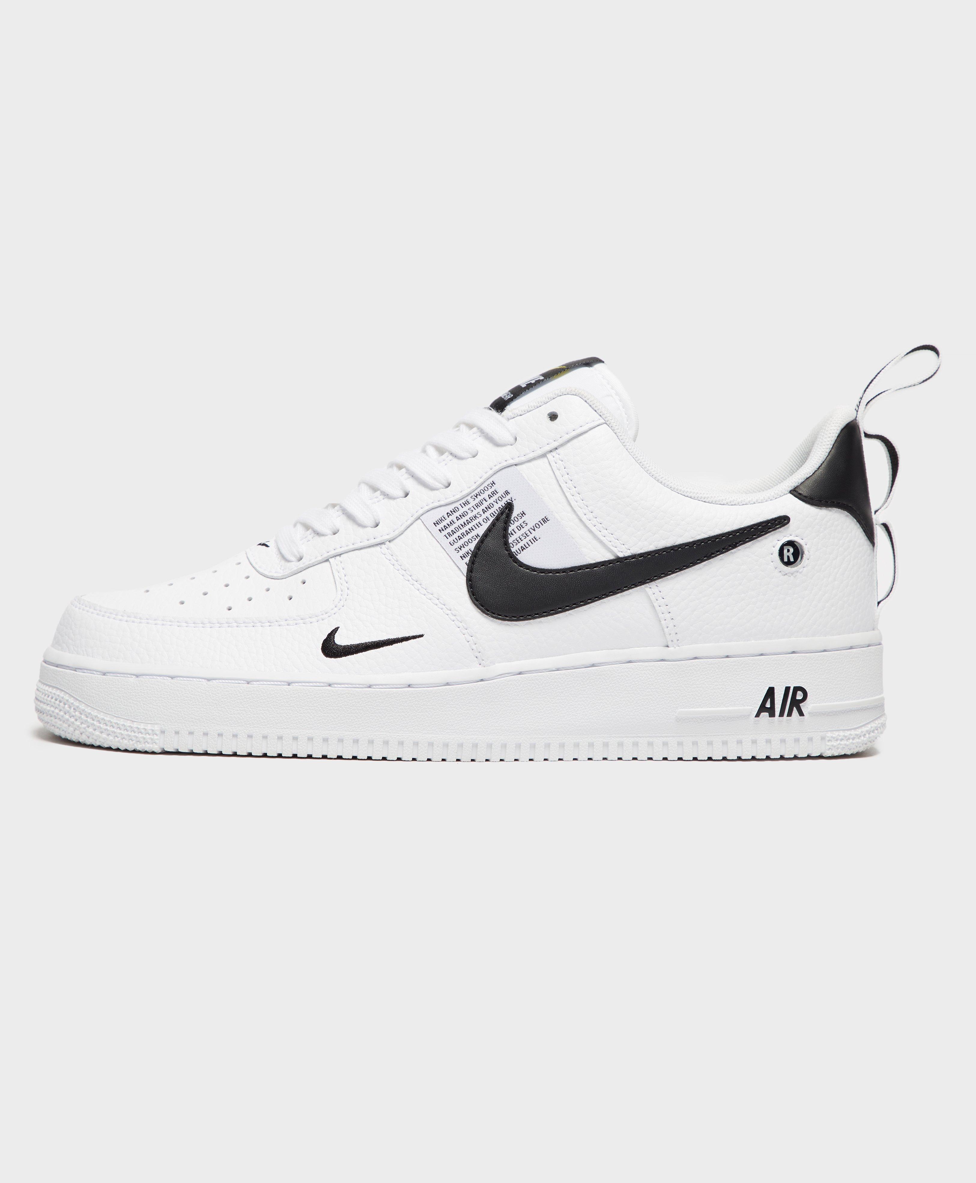 Laugh Scatter enclosure Nike Leather Air Force 1 07 Lv8 Utility Shoes - Size 13 in White/Black  (White) for Men | Lyst