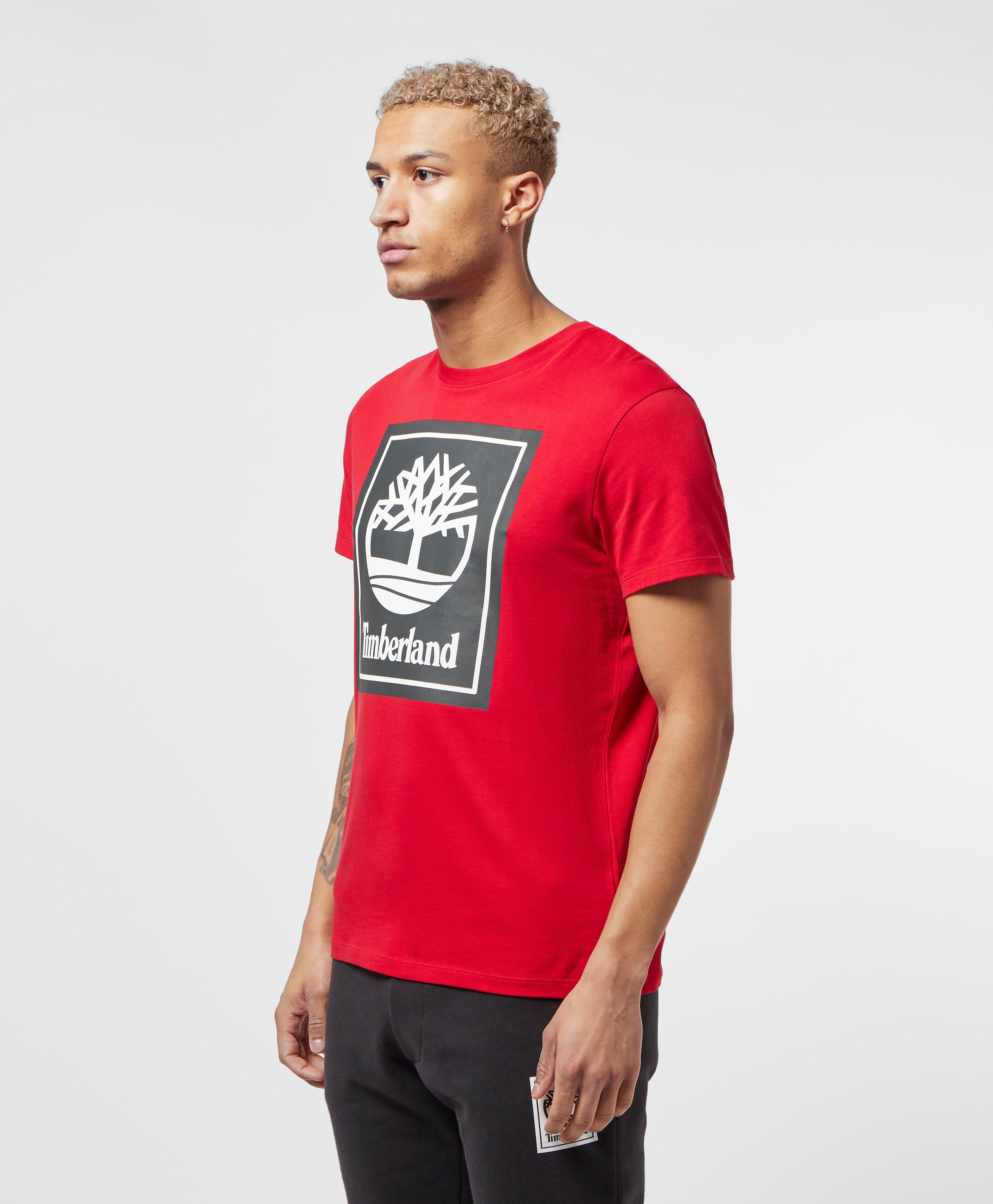 Timberland Big Tree Short Sleeve T-shirt in Red for Men - Lyst