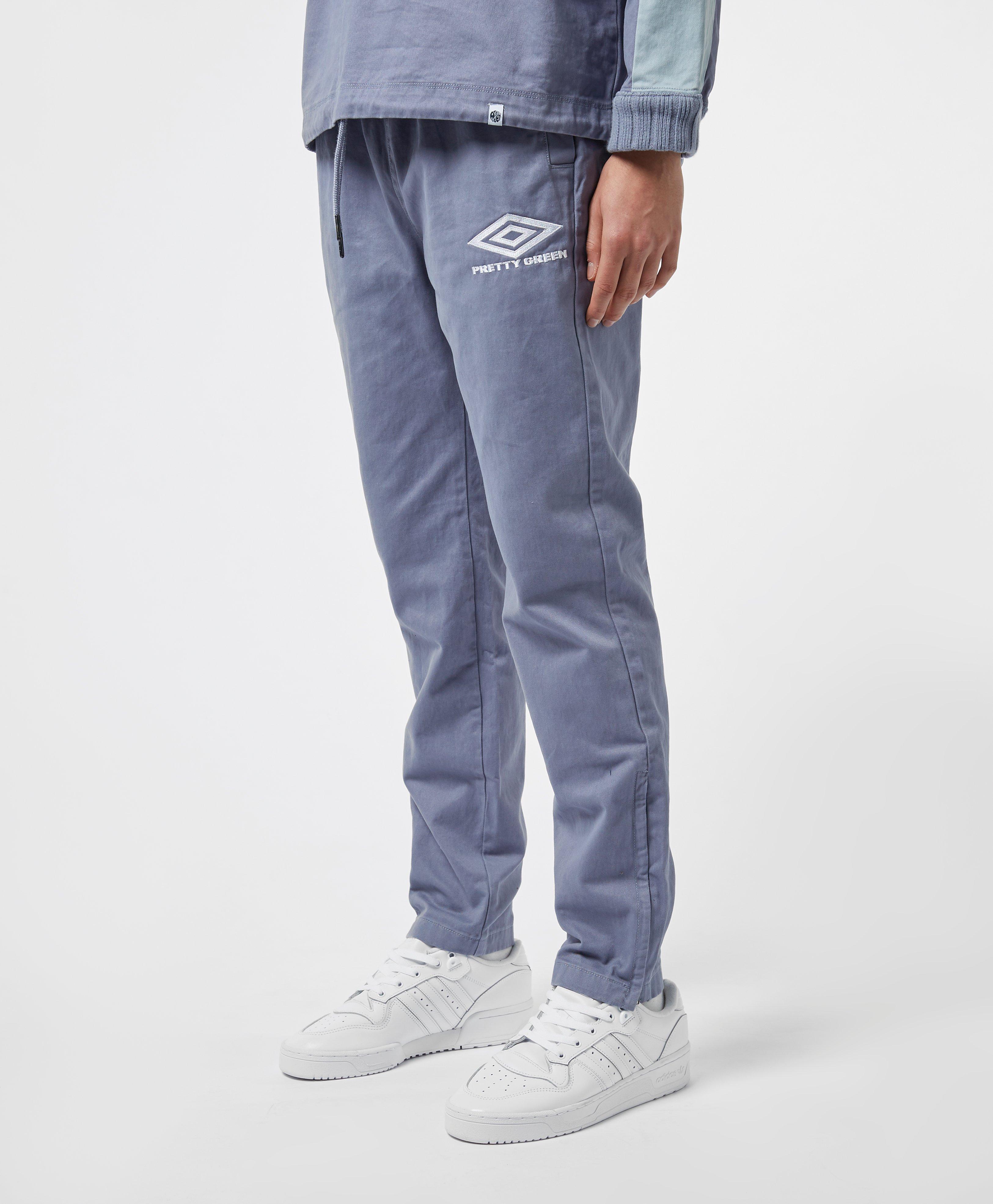 Pretty Green Cotton X Umbro Drill Track Pant in Blue for Men | Lyst