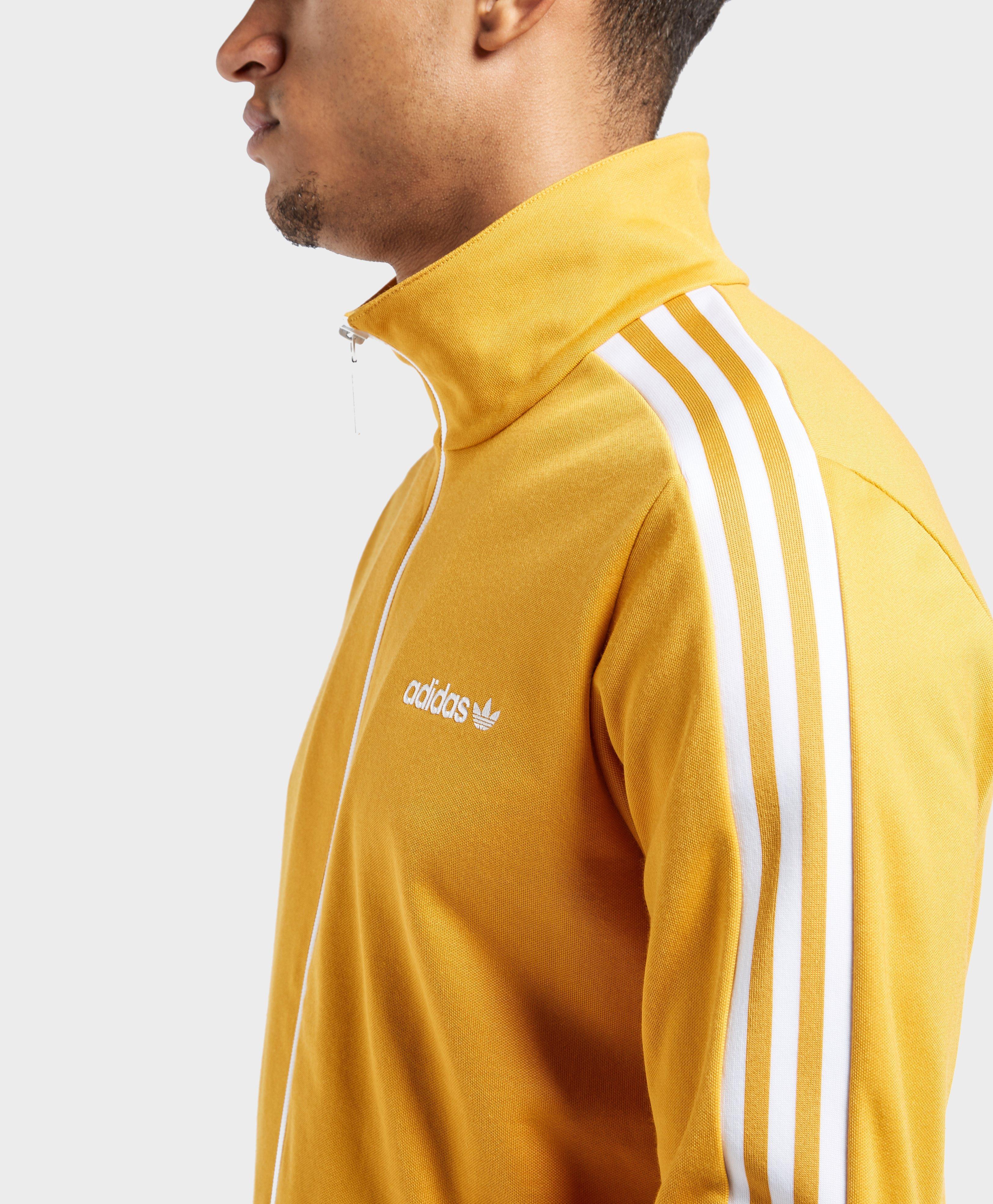 adidas Originals Cotton Mens Beckenbauer Track Top Yellow for Men | Lyst